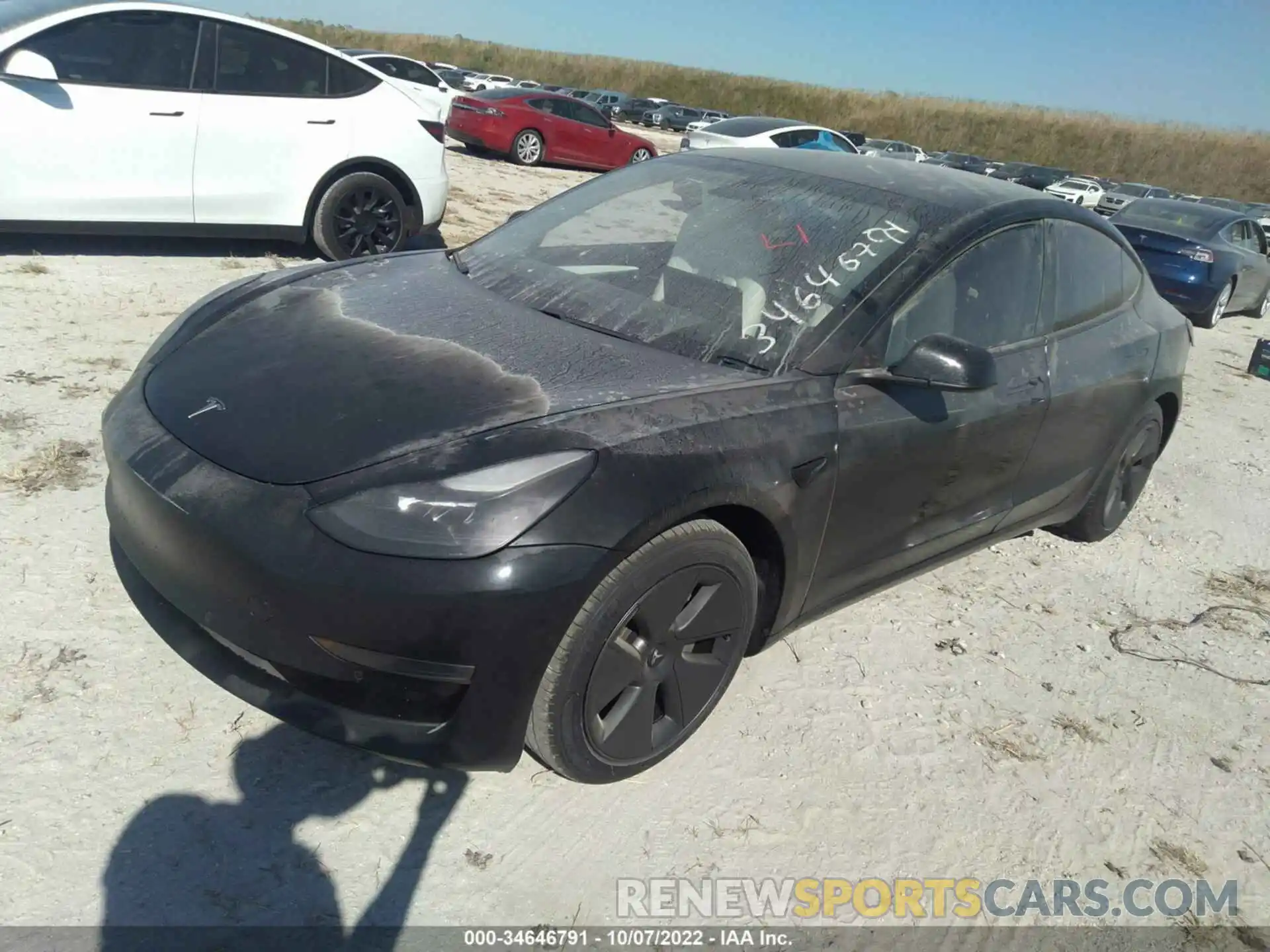 2 Photograph of a damaged car 5YJ3E1EA9MF018770 TESLA MODEL 3 2021