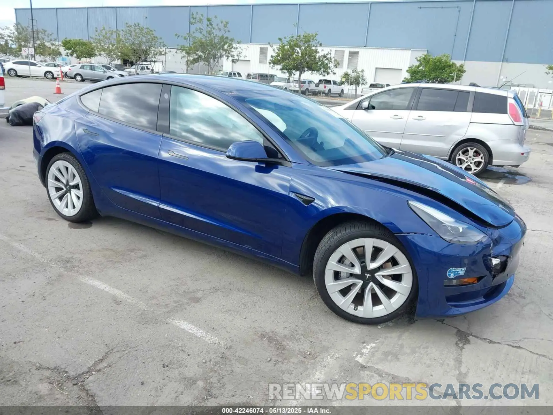 1 Photograph of a damaged car 5YJ3E1EA9MF020860 TESLA MODEL 3 2021