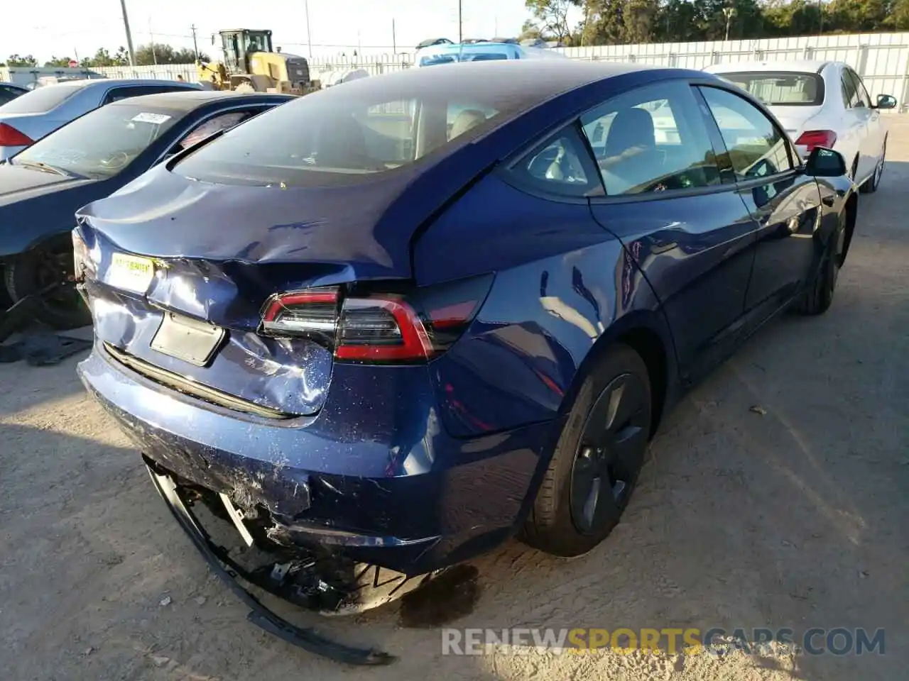 4 Photograph of a damaged car 5YJ3E1EA9MF027372 TESLA MODEL 3 2021