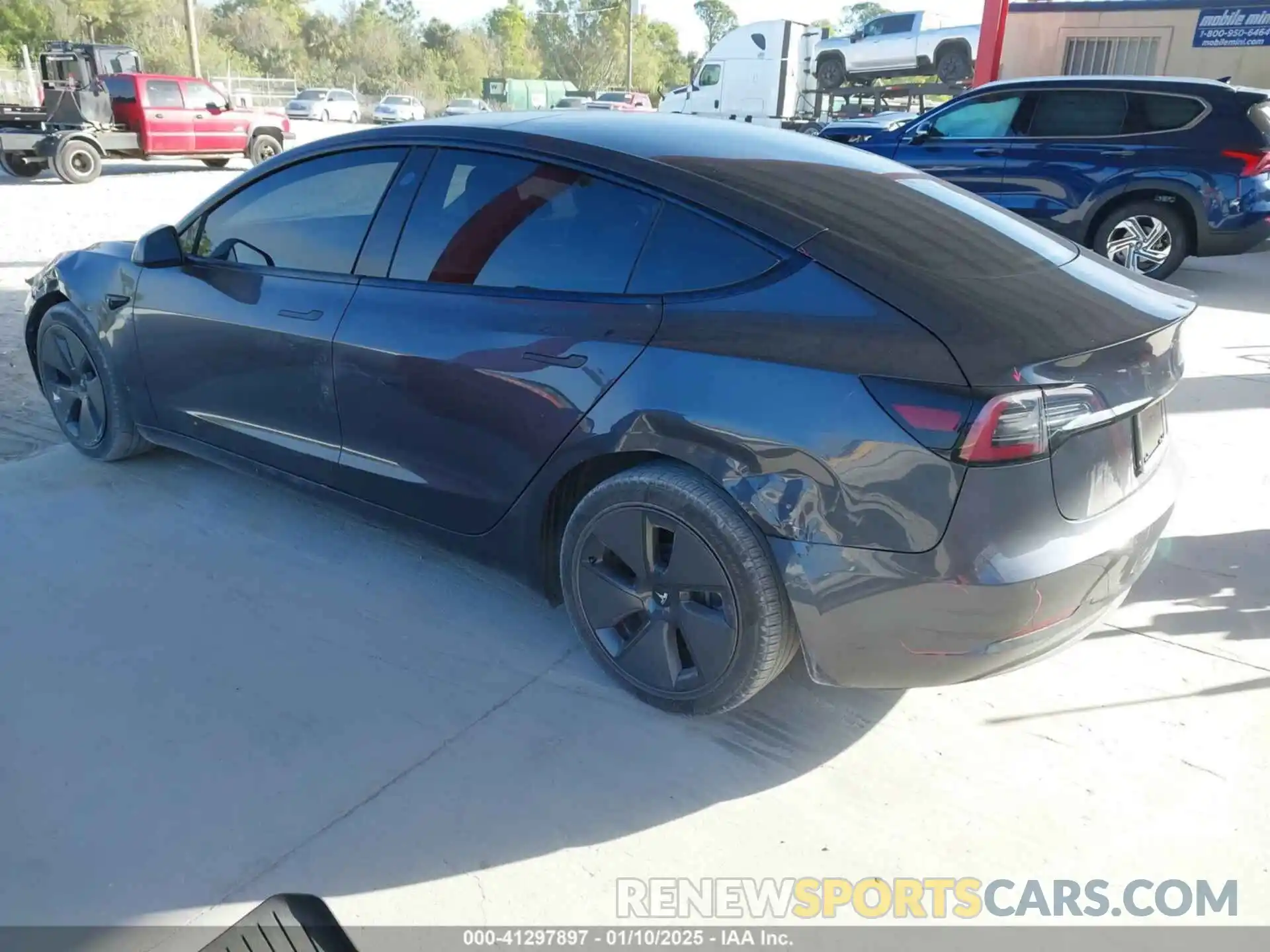 3 Photograph of a damaged car 5YJ3E1EA9MF027467 TESLA MODEL 3 2021