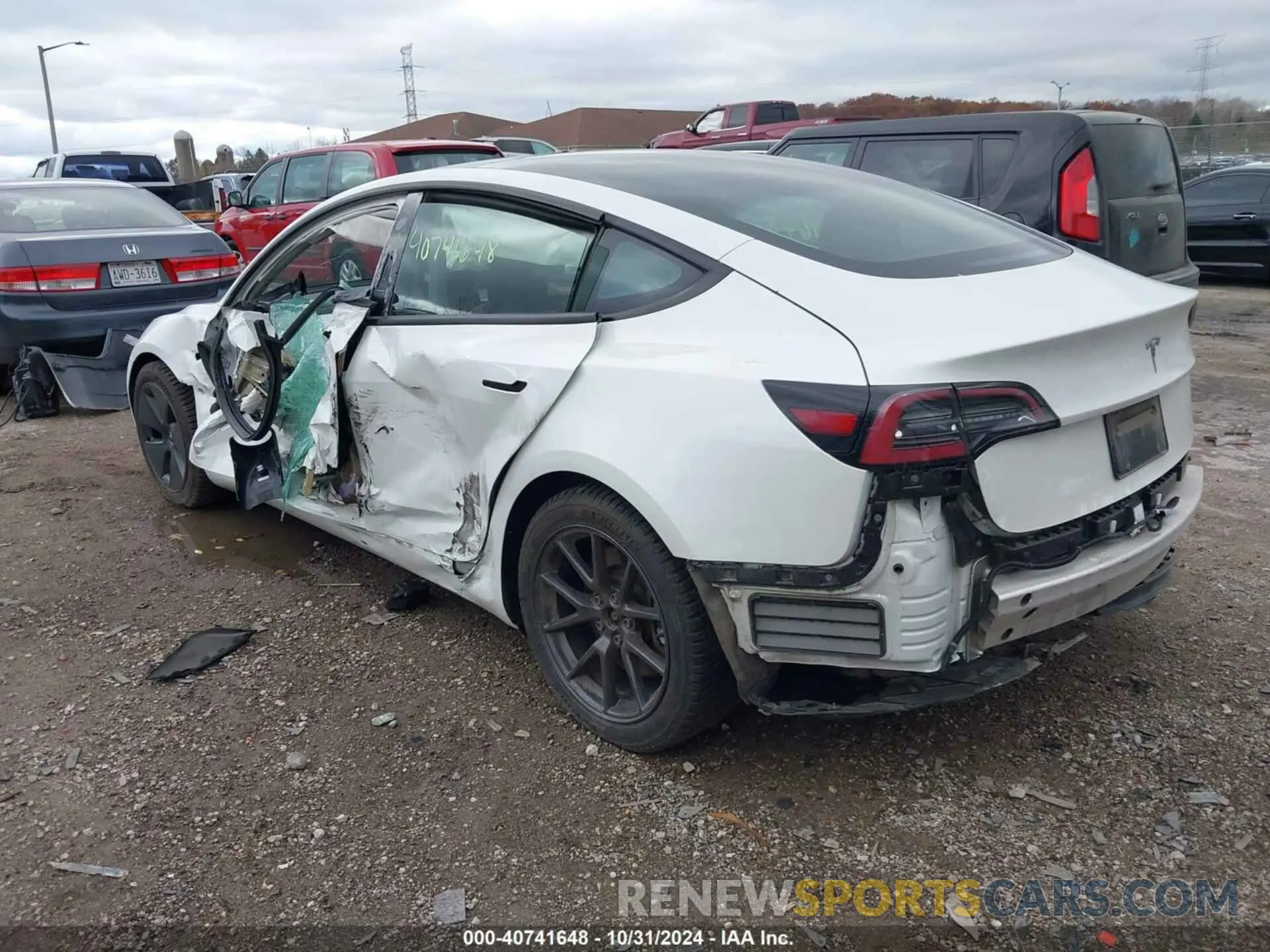 3 Photograph of a damaged car 5YJ3E1EA9MF027839 TESLA MODEL 3 2021