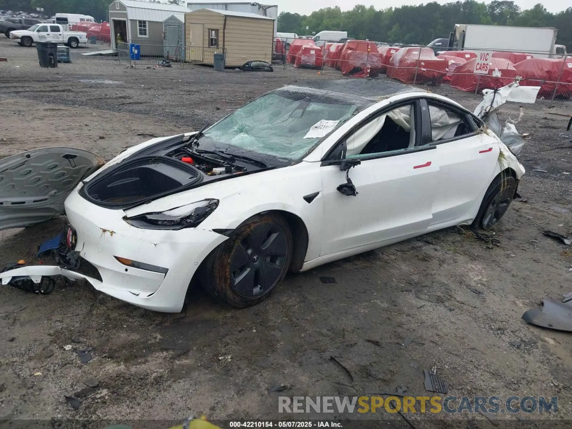 2 Photograph of a damaged car 5YJ3E1EA9MF029154 TESLA MODEL 3 2021