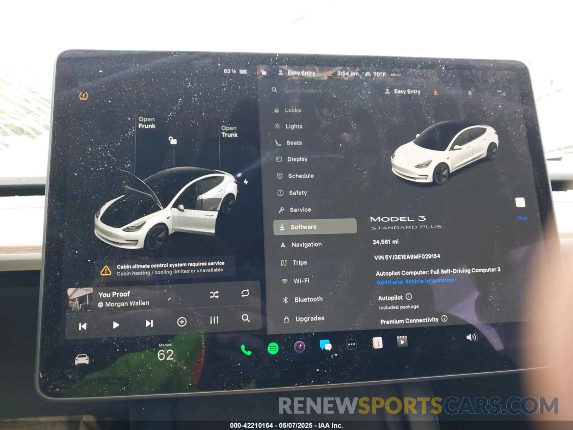 7 Photograph of a damaged car 5YJ3E1EA9MF029154 TESLA MODEL 3 2021