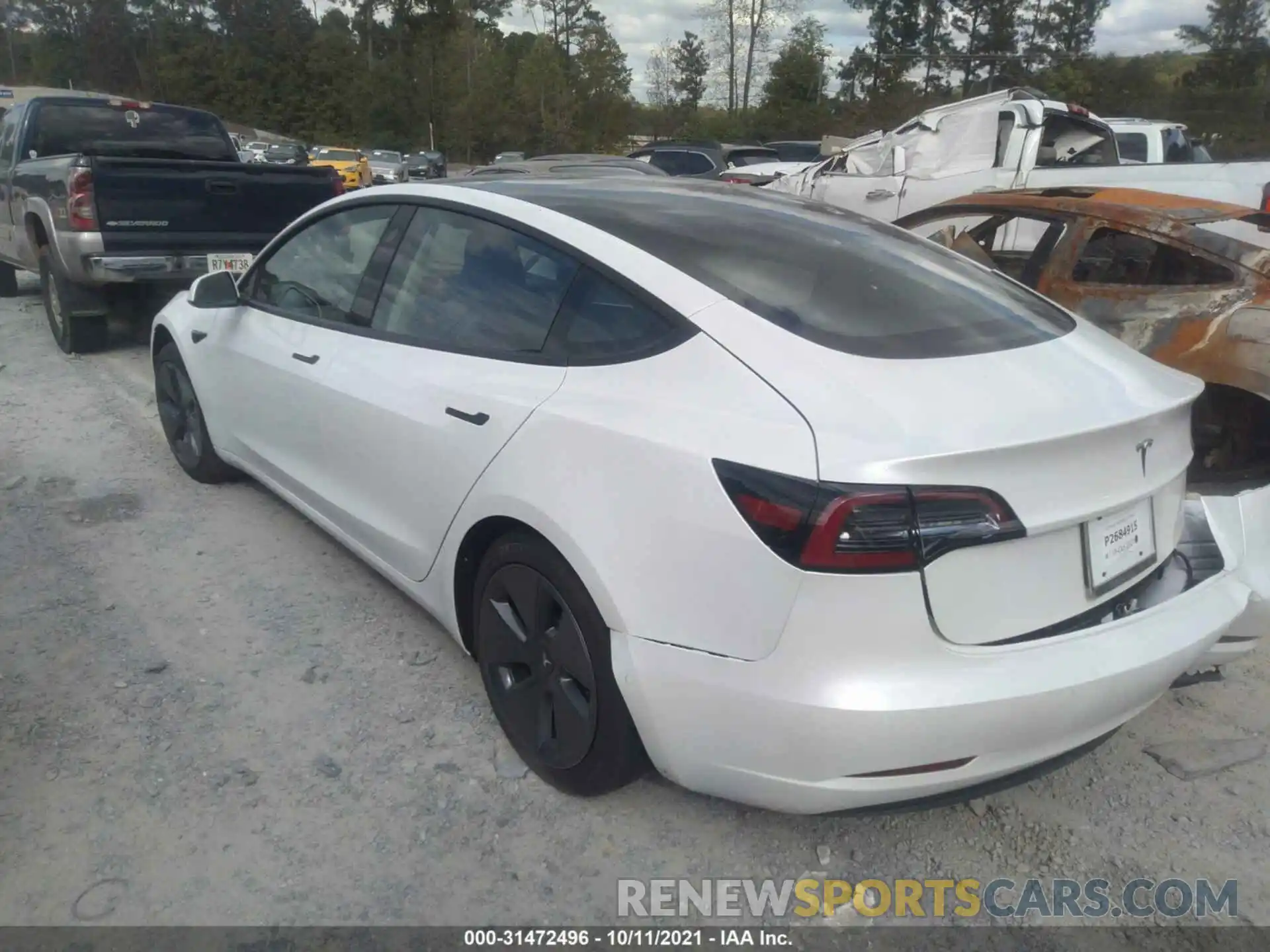 3 Photograph of a damaged car 5YJ3E1EA9MF041496 TESLA MODEL 3 2021