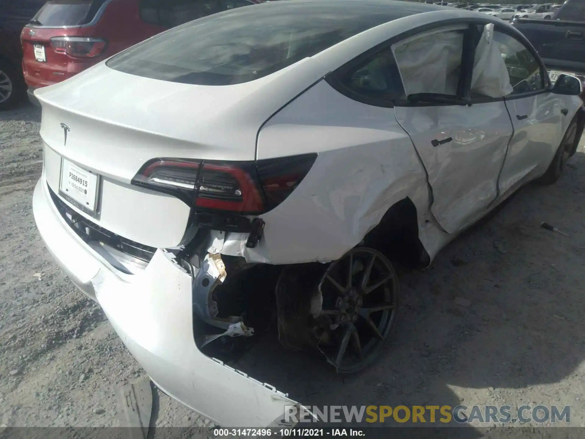 6 Photograph of a damaged car 5YJ3E1EA9MF041496 TESLA MODEL 3 2021