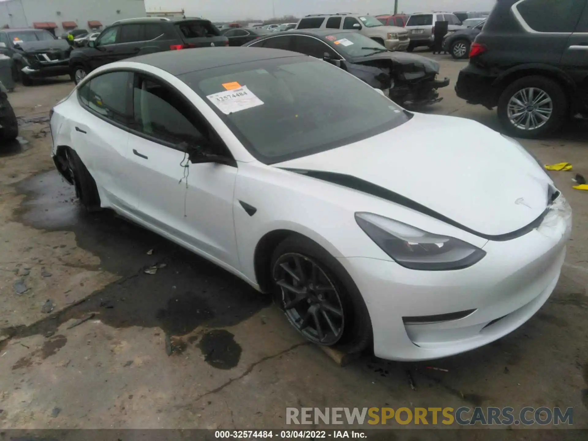 1 Photograph of a damaged car 5YJ3E1EA9MF056970 TESLA MODEL 3 2021