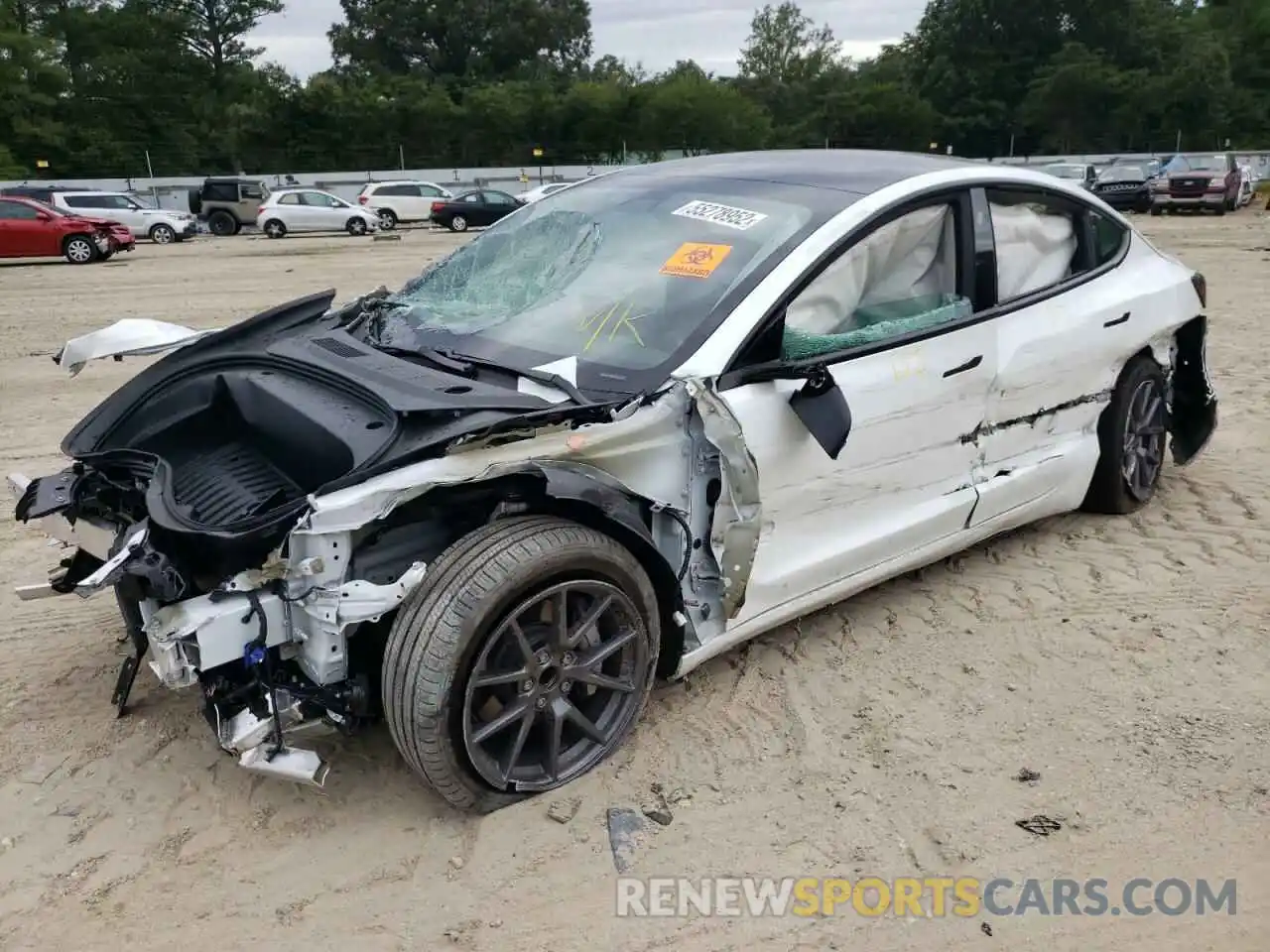 10 Photograph of a damaged car 5YJ3E1EA9MF062106 TESLA MODEL 3 2021