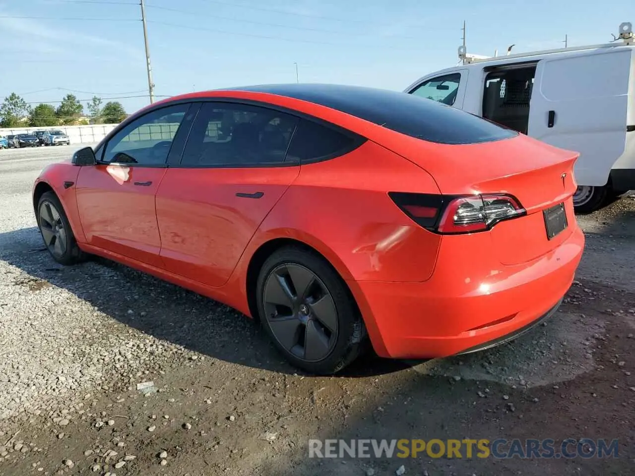 2 Photograph of a damaged car 5YJ3E1EA9MF085689 TESLA MODEL 3 2021