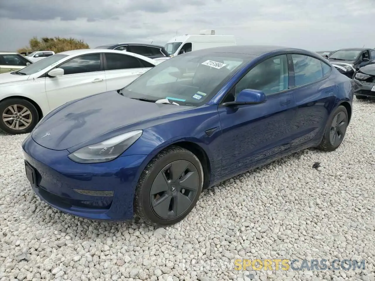 1 Photograph of a damaged car 5YJ3E1EA9MF092173 TESLA MODEL 3 2021