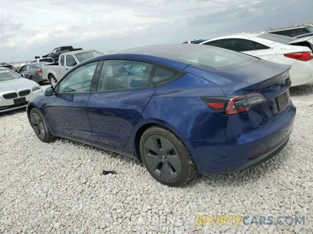 2 Photograph of a damaged car 5YJ3E1EA9MF092173 TESLA MODEL 3 2021