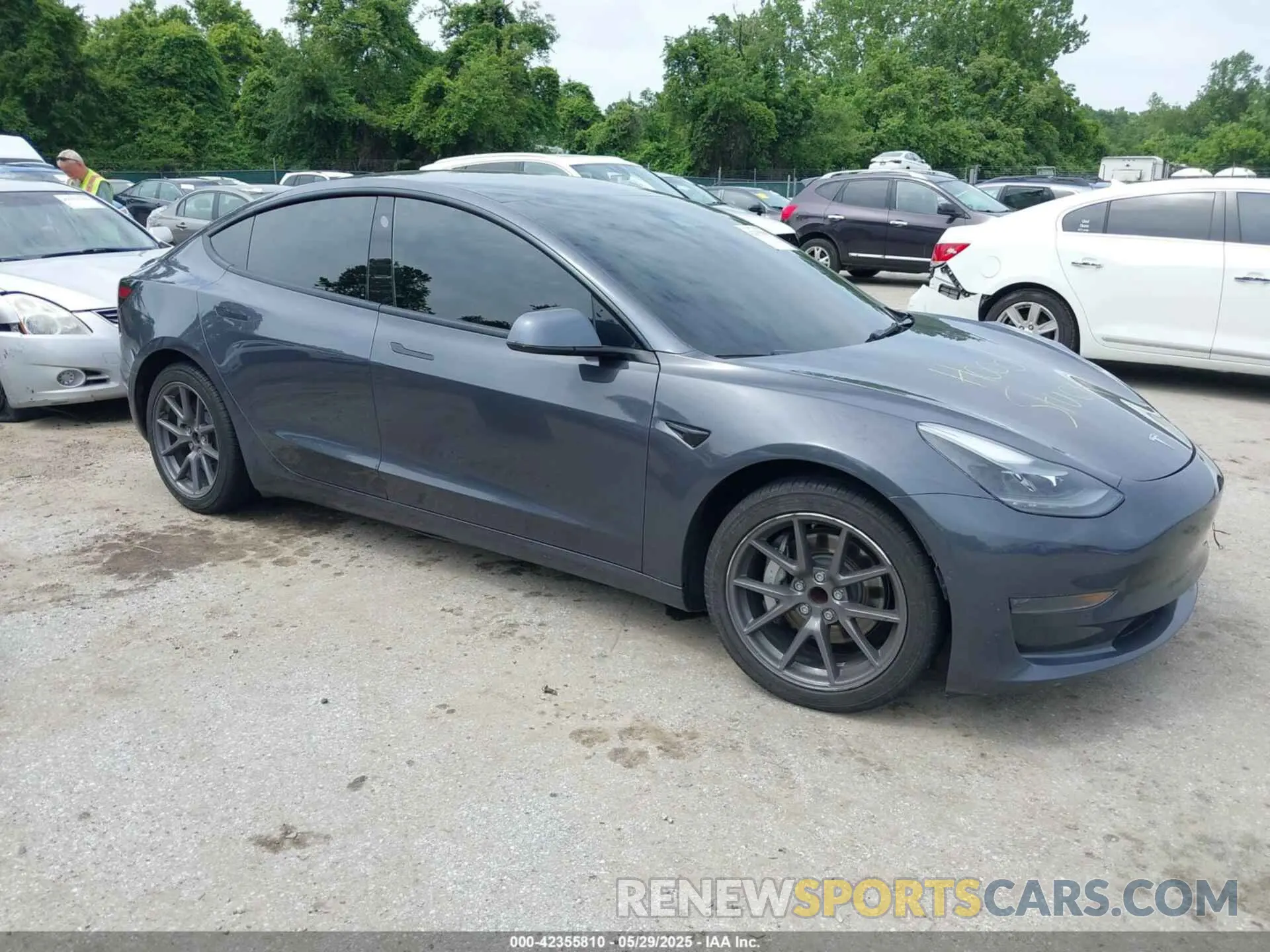 1 Photograph of a damaged car 5YJ3E1EA9MF094554 TESLA MODEL 3 2021