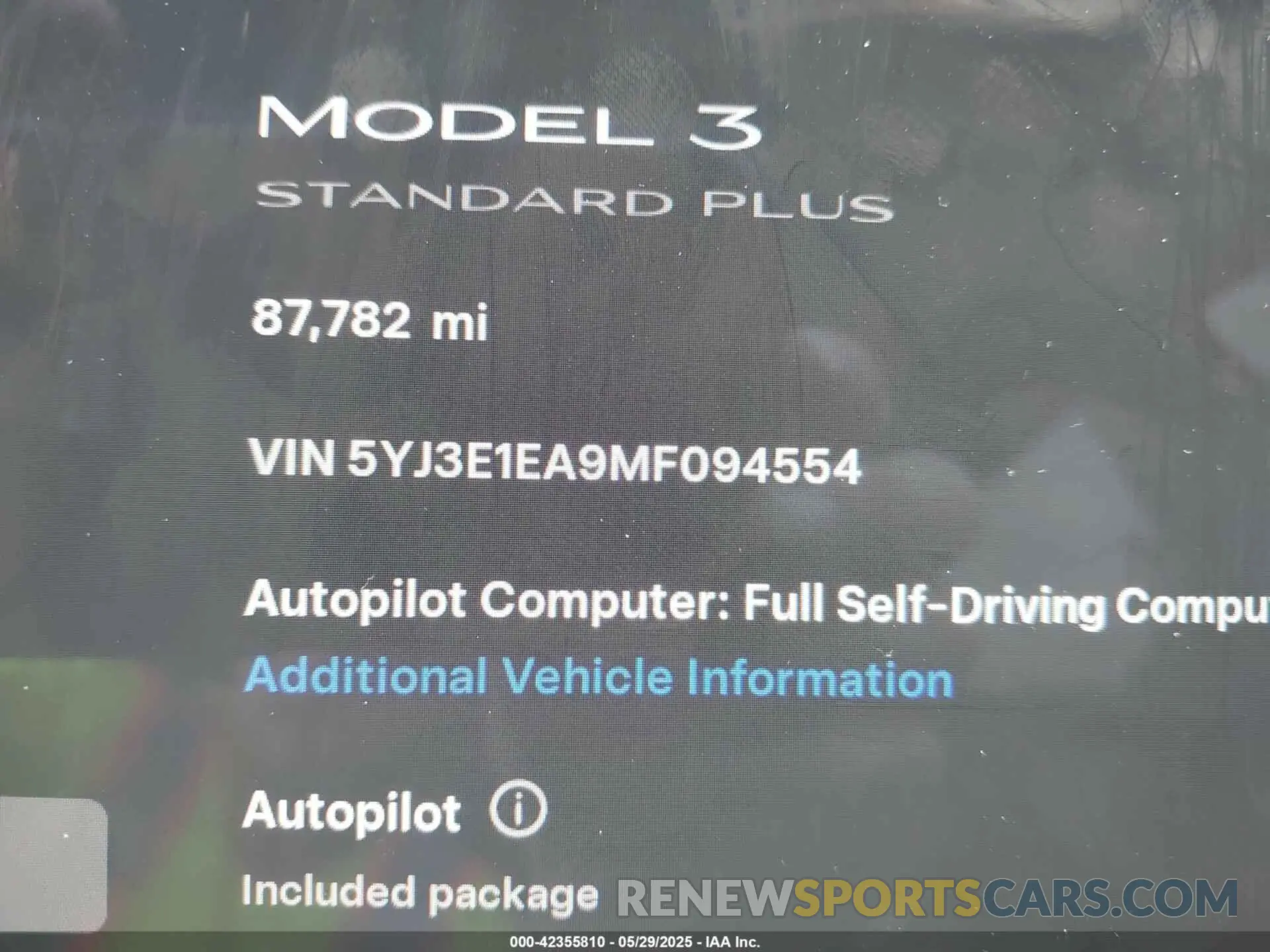 9 Photograph of a damaged car 5YJ3E1EA9MF094554 TESLA MODEL 3 2021