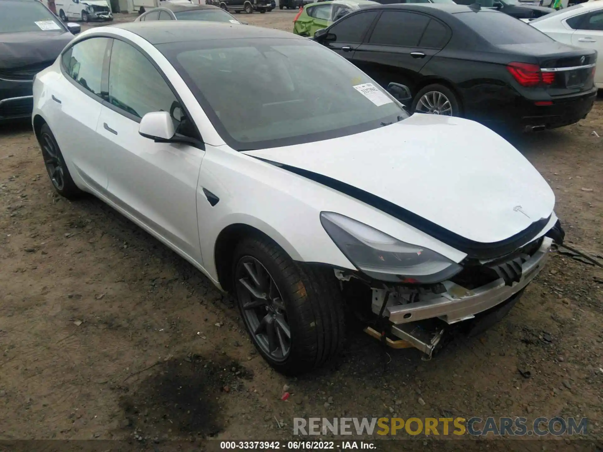 1 Photograph of a damaged car 5YJ3E1EA9MF094960 TESLA MODEL 3 2021