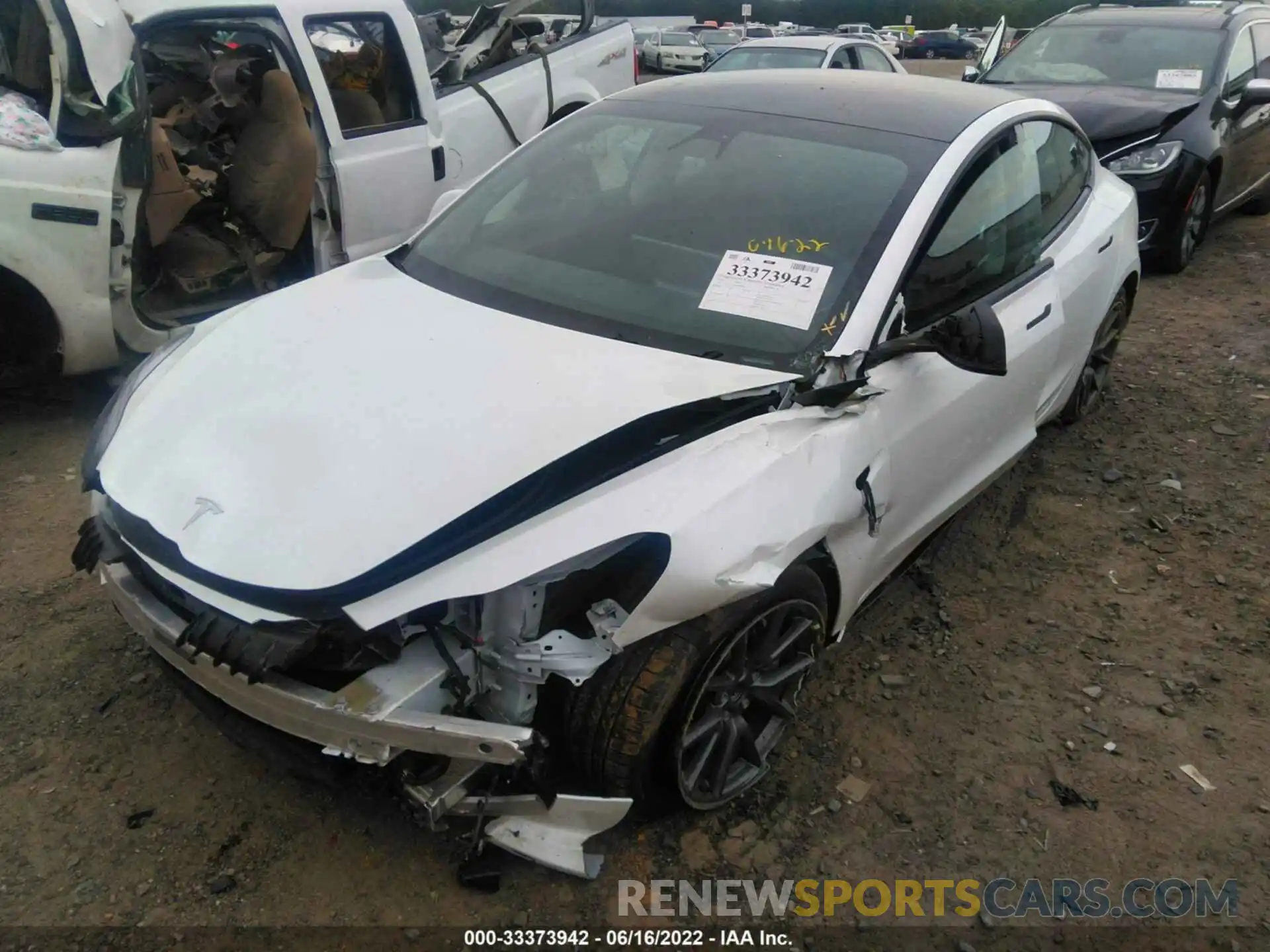 2 Photograph of a damaged car 5YJ3E1EA9MF094960 TESLA MODEL 3 2021