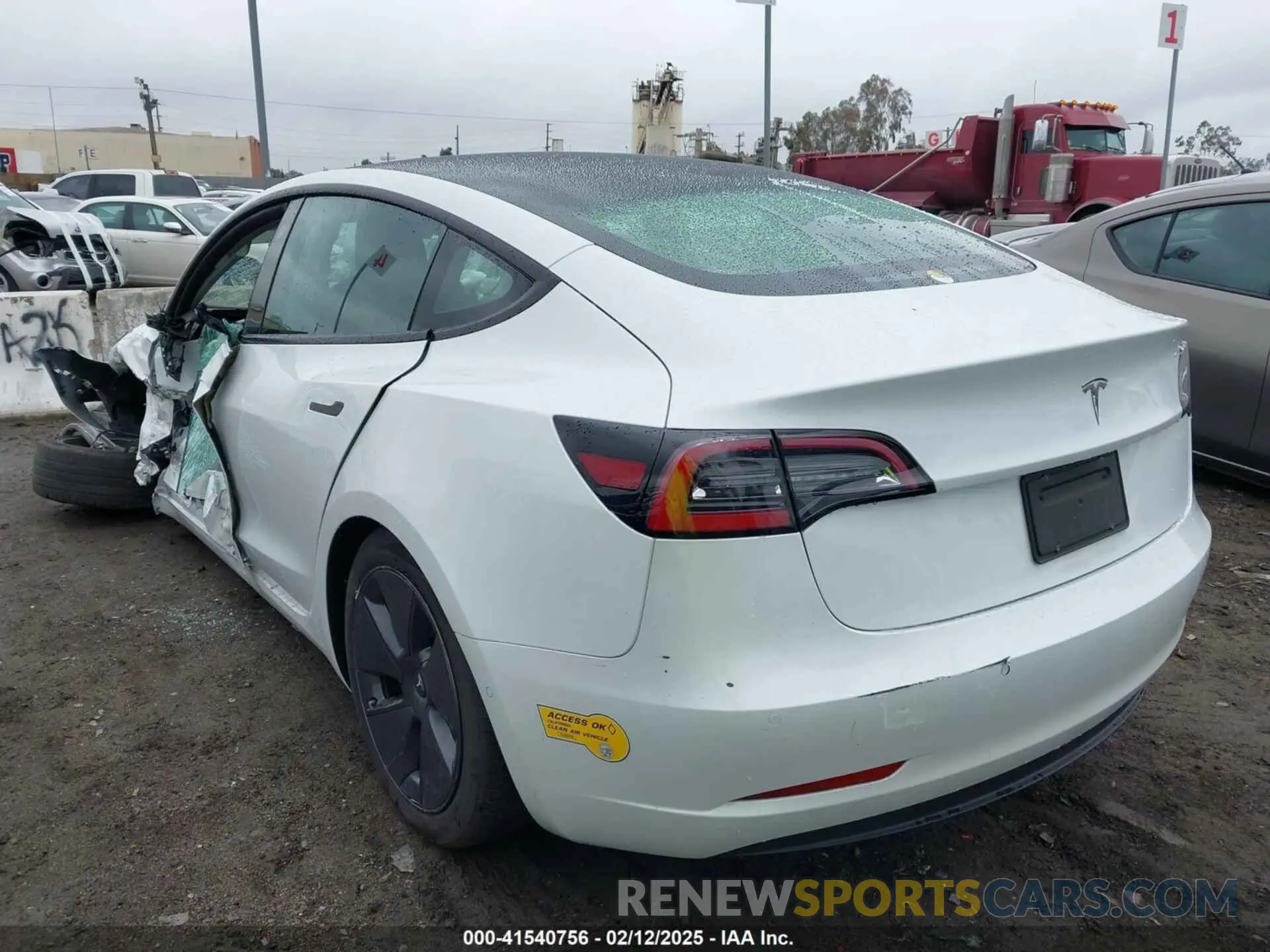 3 Photograph of a damaged car 5YJ3E1EA9MF095719 TESLA MODEL 3 2021