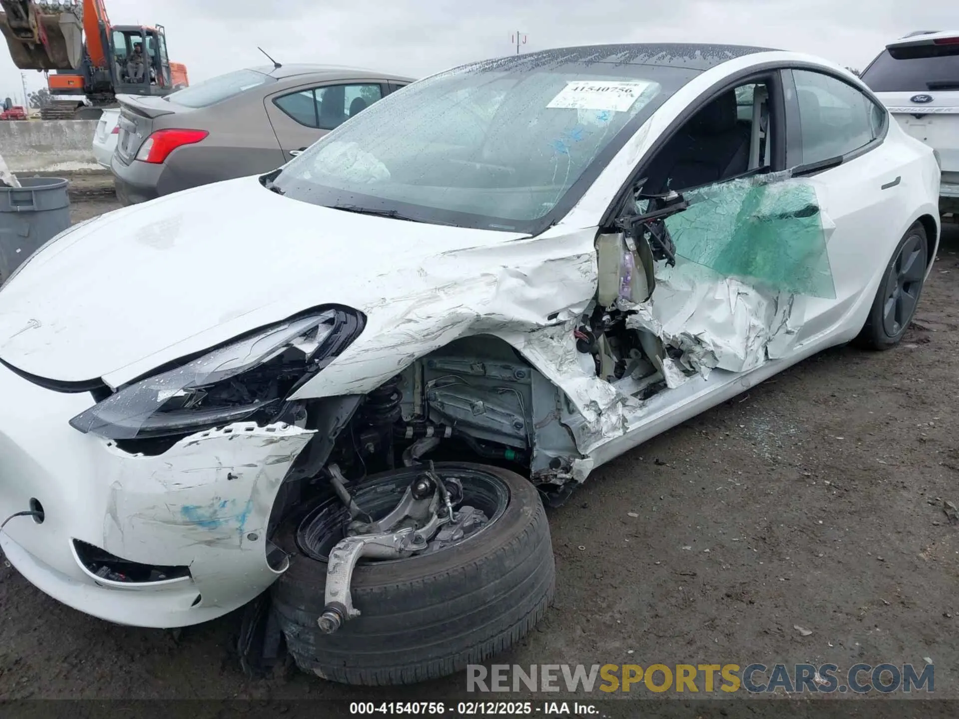 6 Photograph of a damaged car 5YJ3E1EA9MF095719 TESLA MODEL 3 2021