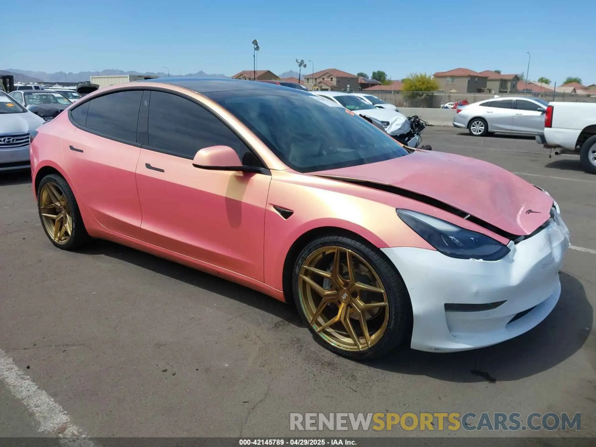 1 Photograph of a damaged car 5YJ3E1EA9MF097437 TESLA MODEL 3 2021