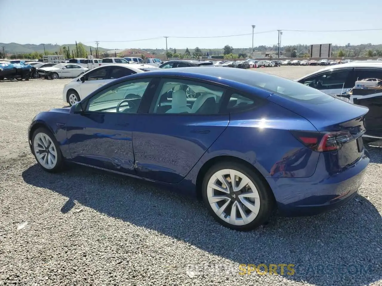 2 Photograph of a damaged car 5YJ3E1EA9MF098555 TESLA MODEL 3 2021