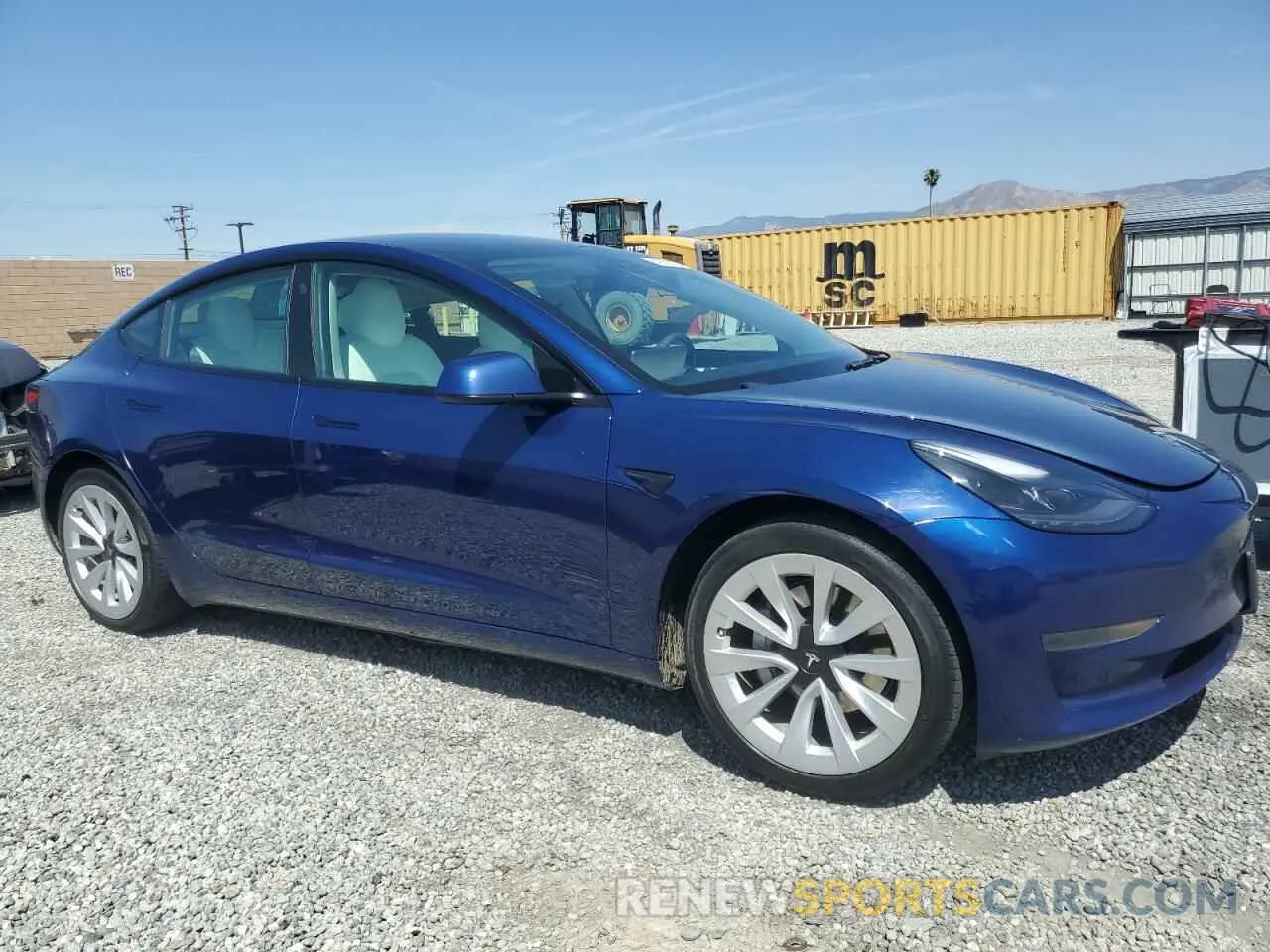 4 Photograph of a damaged car 5YJ3E1EA9MF098555 TESLA MODEL 3 2021