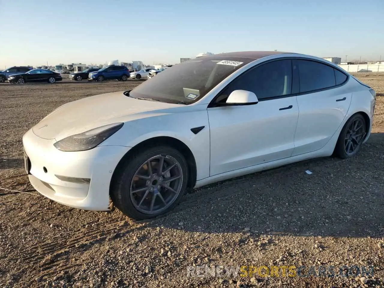 1 Photograph of a damaged car 5YJ3E1EA9MF100403 TESLA MODEL 3 2021