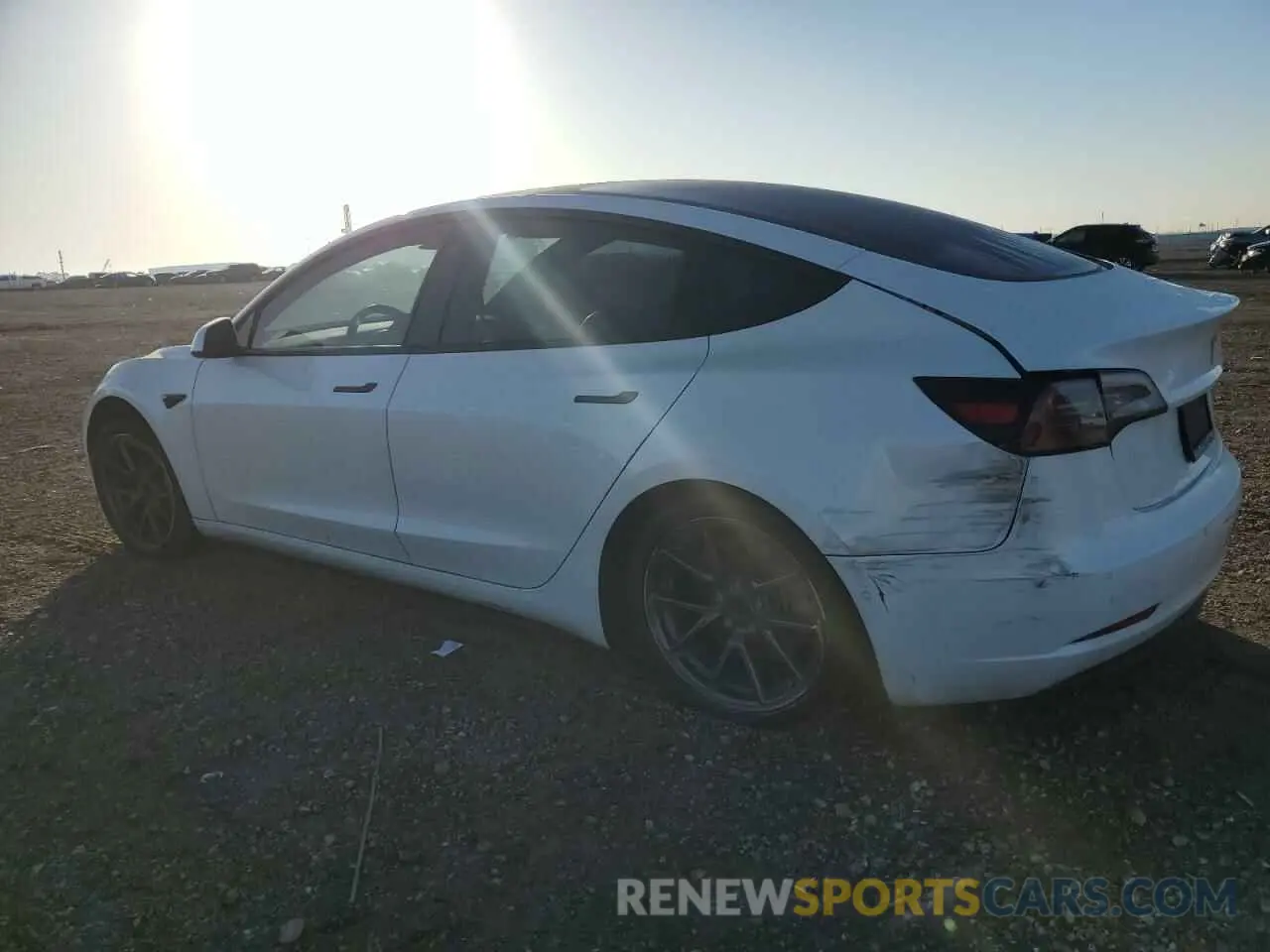 2 Photograph of a damaged car 5YJ3E1EA9MF100403 TESLA MODEL 3 2021
