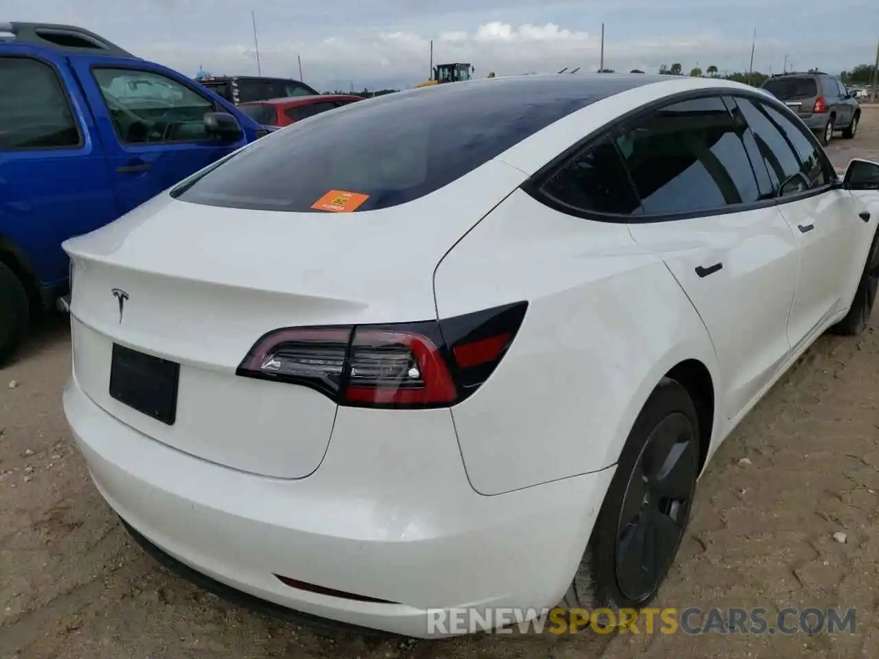 4 Photograph of a damaged car 5YJ3E1EA9MF848374 TESLA MODEL 3 2021