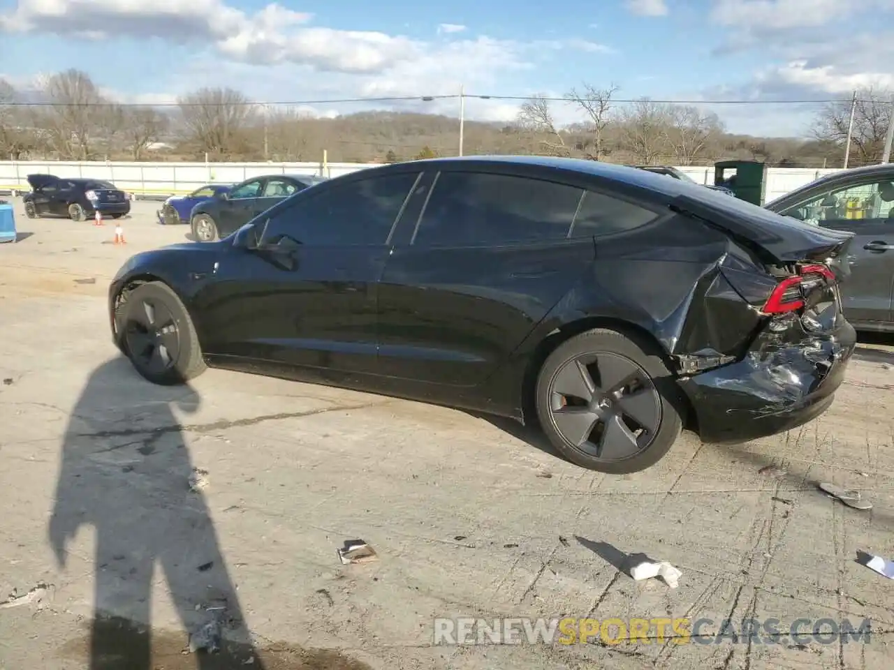 2 Photograph of a damaged car 5YJ3E1EA9MF853381 TESLA MODEL 3 2021