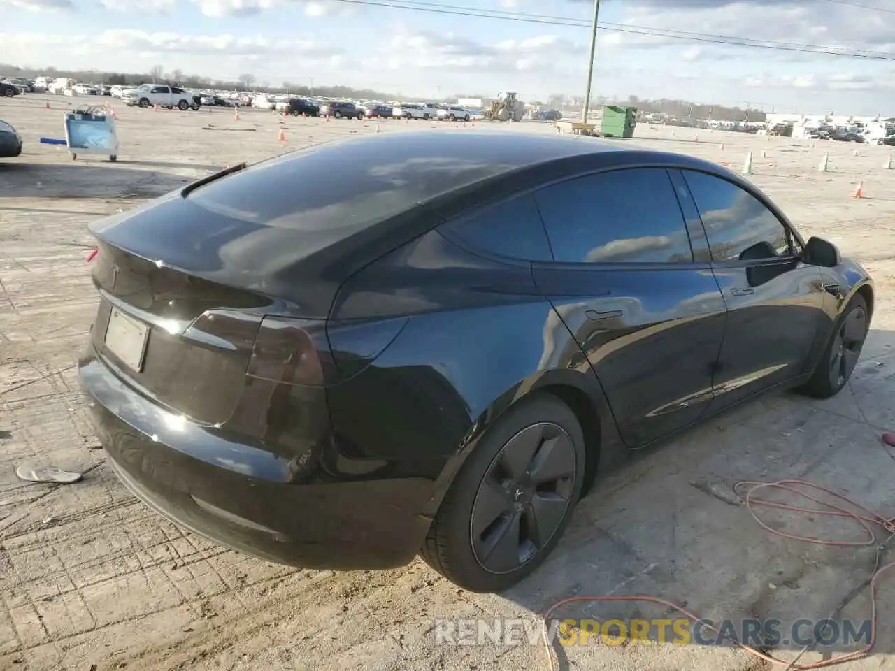 3 Photograph of a damaged car 5YJ3E1EA9MF853381 TESLA MODEL 3 2021