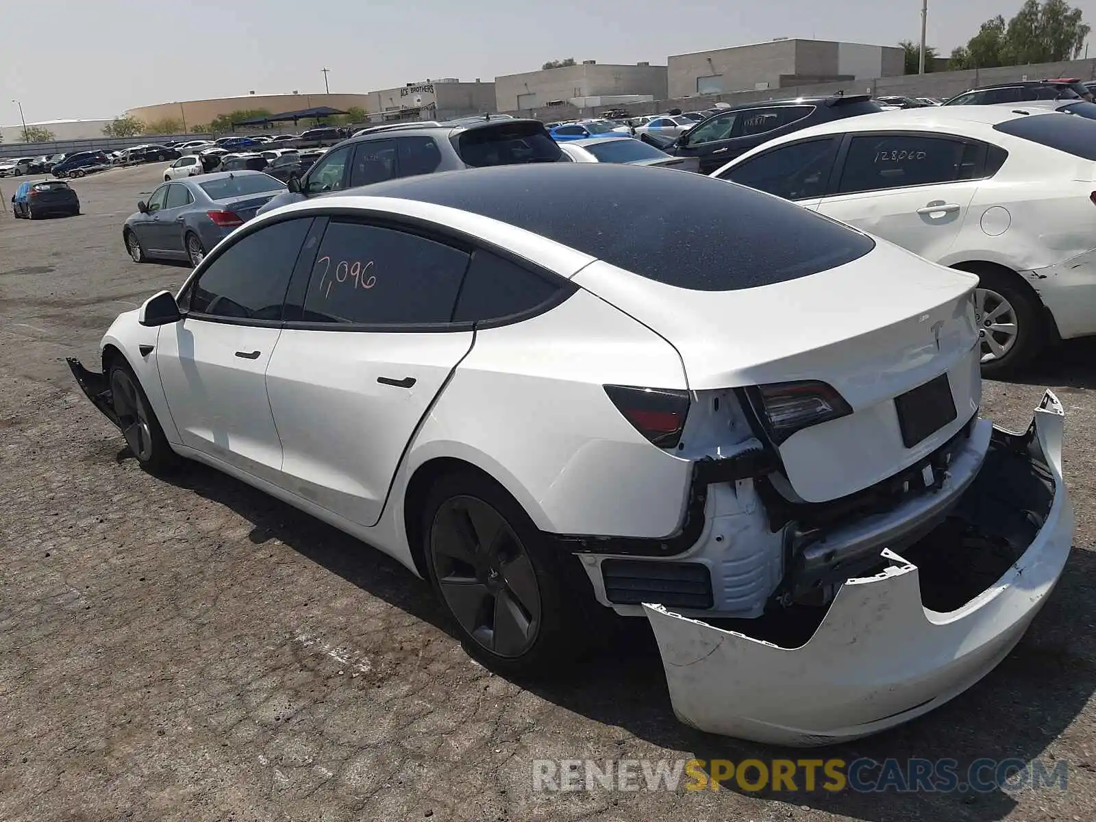 3 Photograph of a damaged car 5YJ3E1EA9MF867801 TESLA MODEL 3 2021