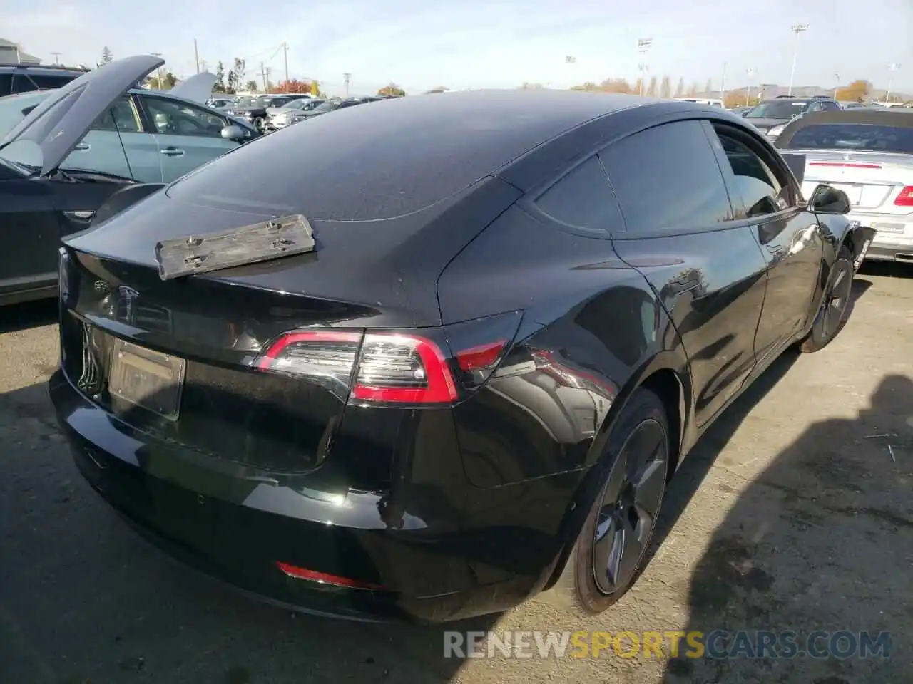 3 Photograph of a damaged car 5YJ3E1EA9MF875090 TESLA MODEL 3 2021