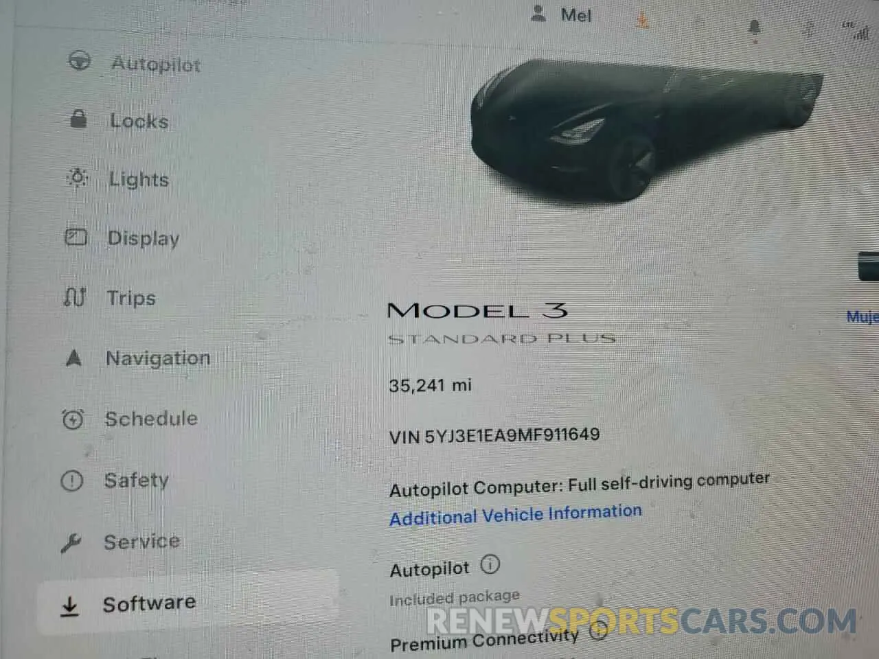 9 Photograph of a damaged car 5YJ3E1EA9MF911649 TESLA MODEL 3 2021