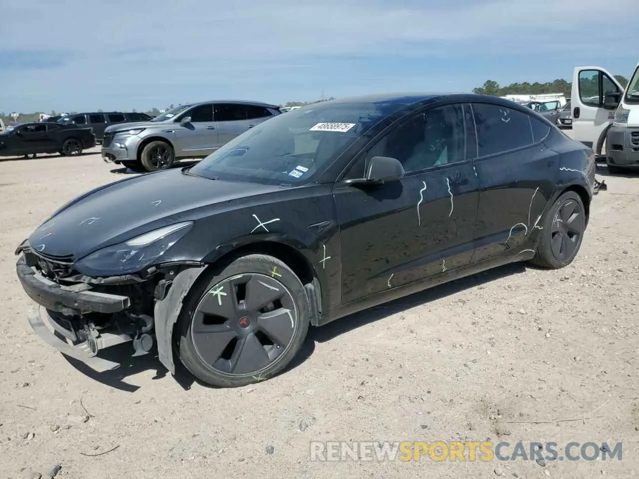 1 Photograph of a damaged car 5YJ3E1EA9MF920576 TESLA MODEL 3 2021