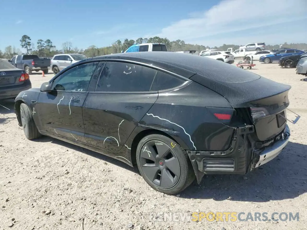2 Photograph of a damaged car 5YJ3E1EA9MF920576 TESLA MODEL 3 2021