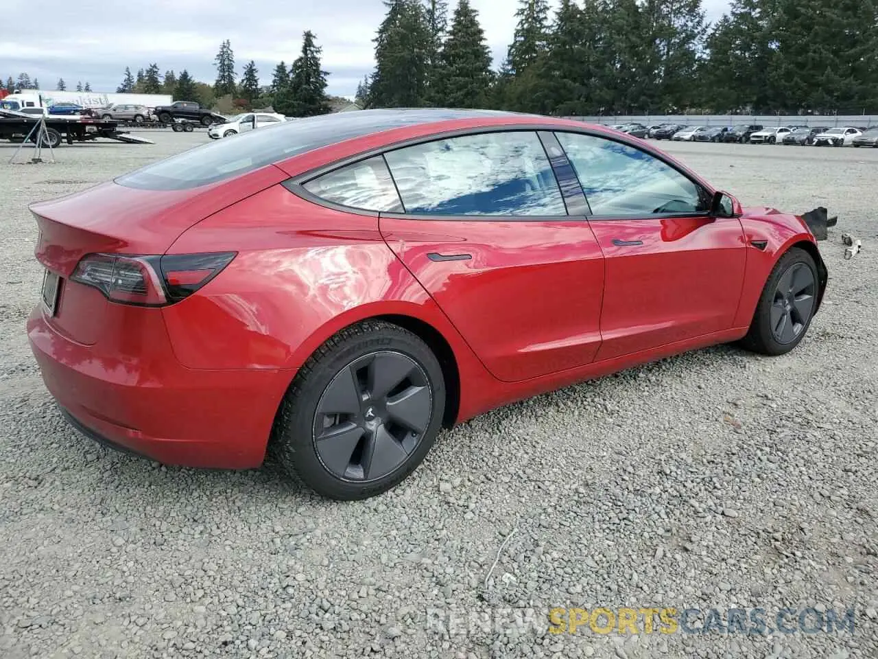 3 Photograph of a damaged car 5YJ3E1EA9MF921484 TESLA MODEL 3 2021