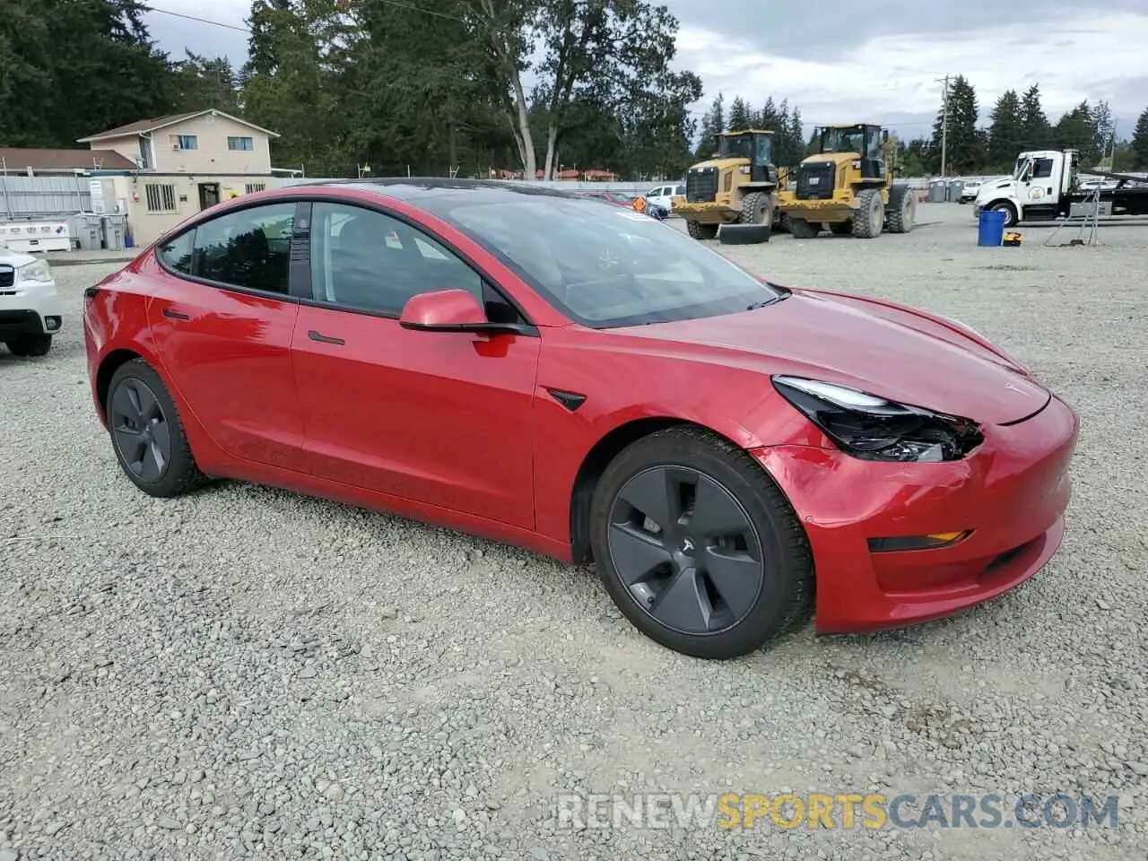 4 Photograph of a damaged car 5YJ3E1EA9MF921484 TESLA MODEL 3 2021
