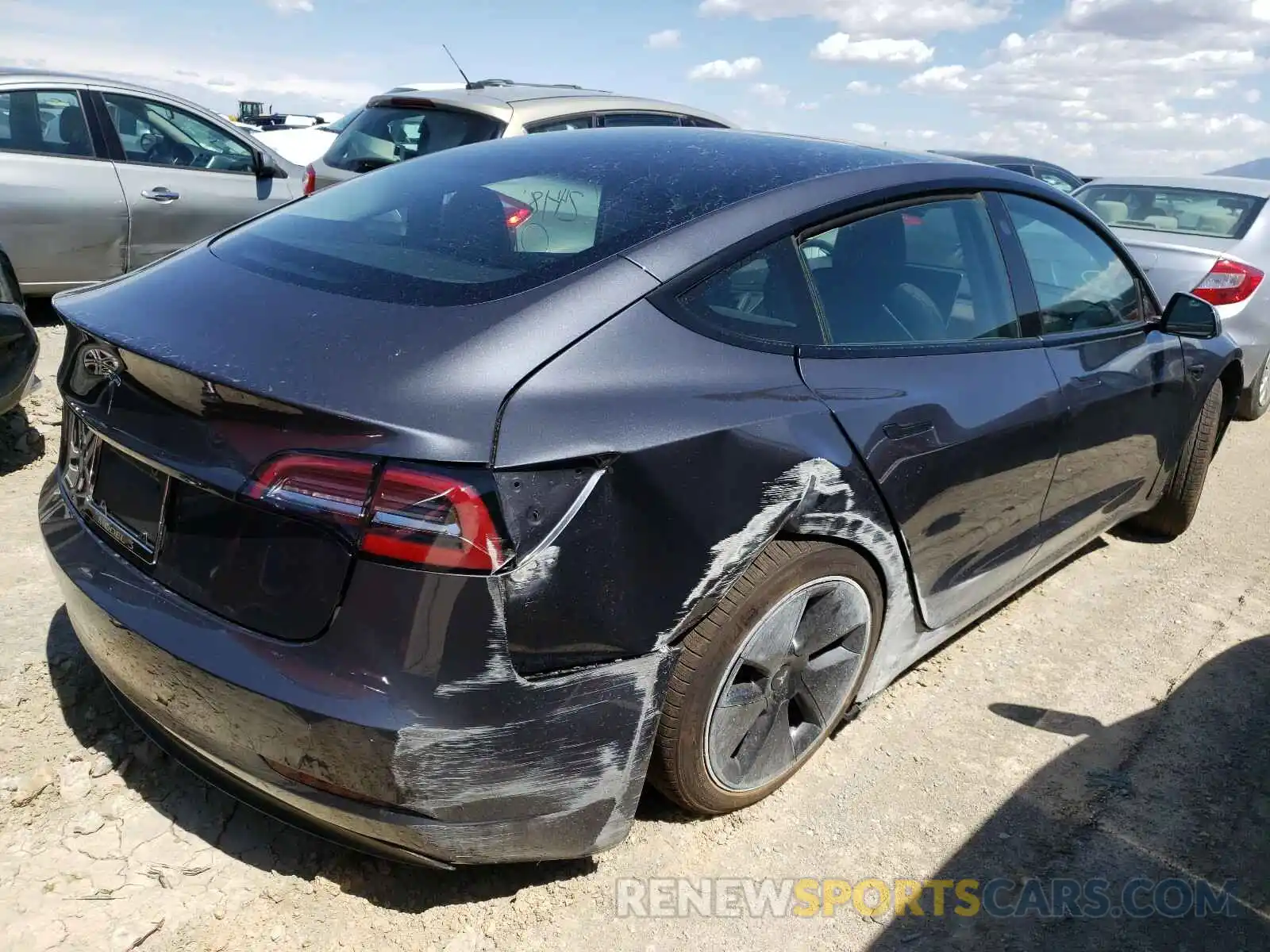 4 Photograph of a damaged car 5YJ3E1EA9MF943100 TESLA MODEL 3 2021