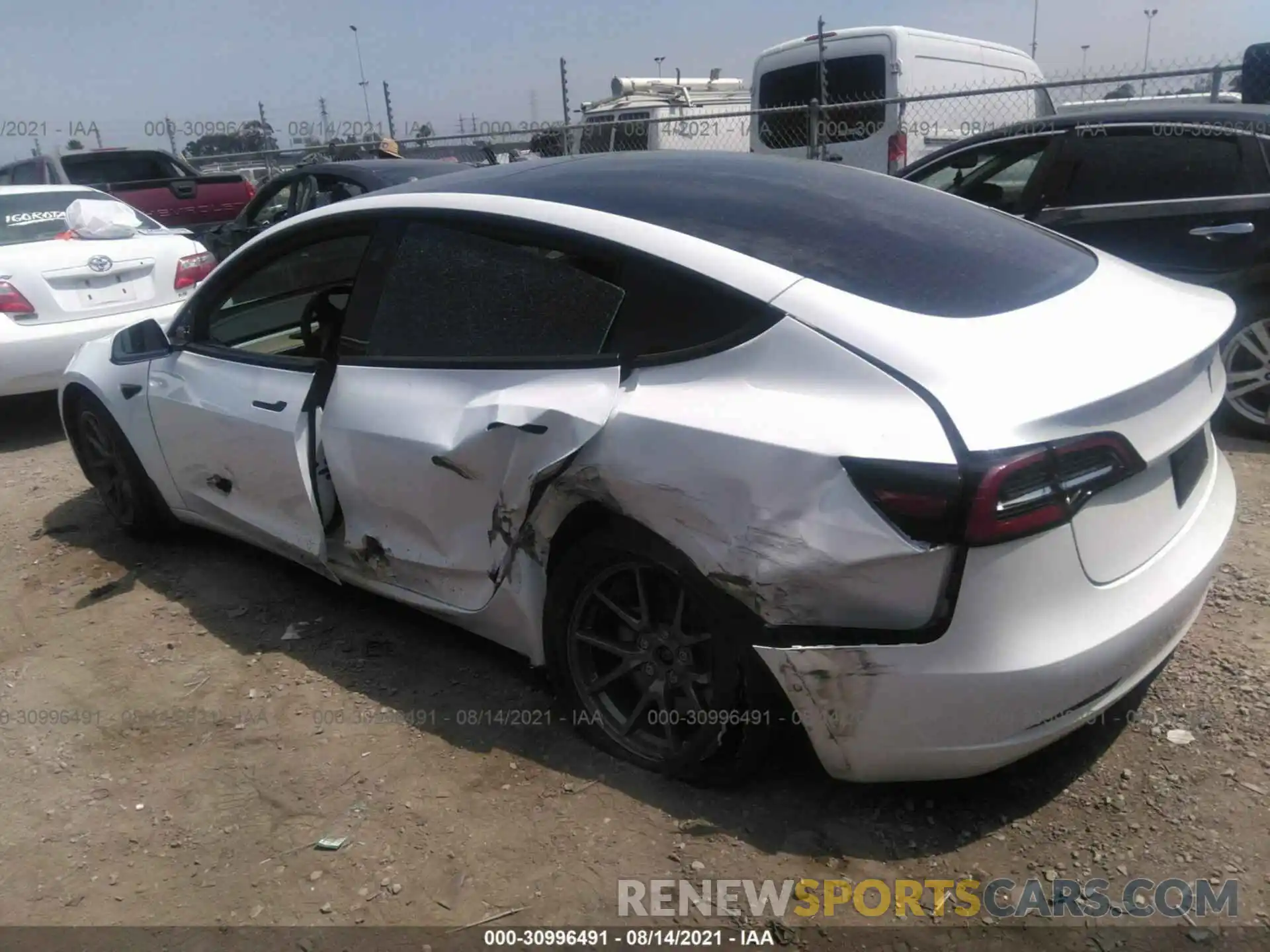 6 Photograph of a damaged car 5YJ3E1EA9MF943212 TESLA MODEL 3 2021