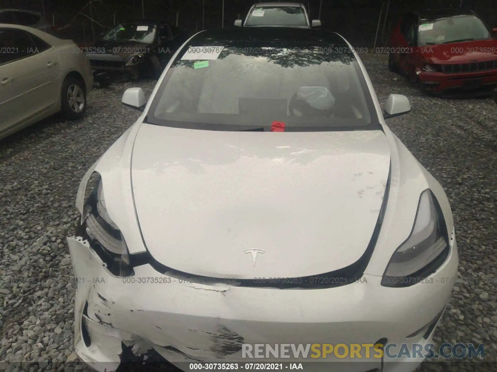 10 Photograph of a damaged car 5YJ3E1EA9MF987615 TESLA MODEL 3 2021