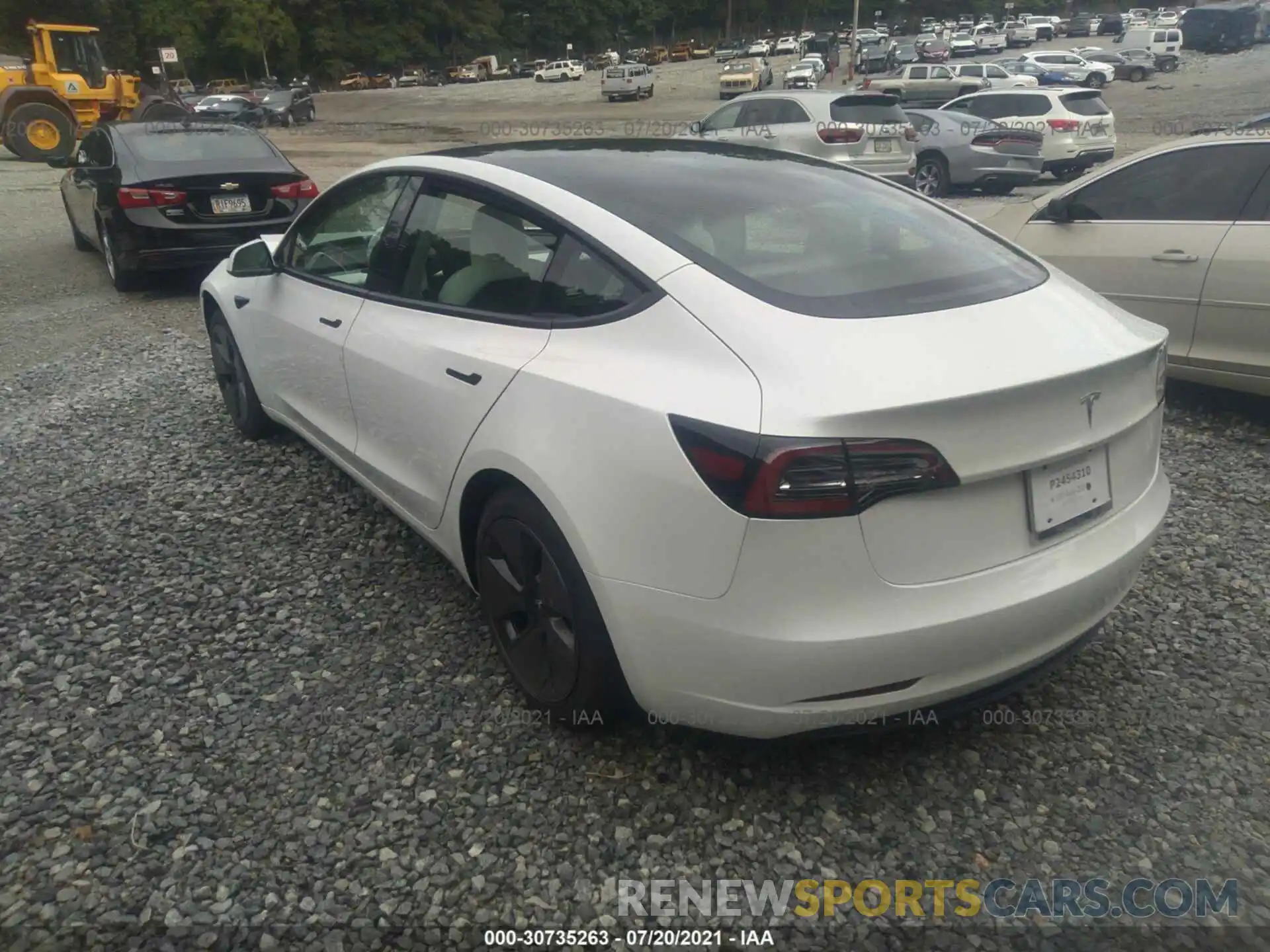 3 Photograph of a damaged car 5YJ3E1EA9MF987615 TESLA MODEL 3 2021