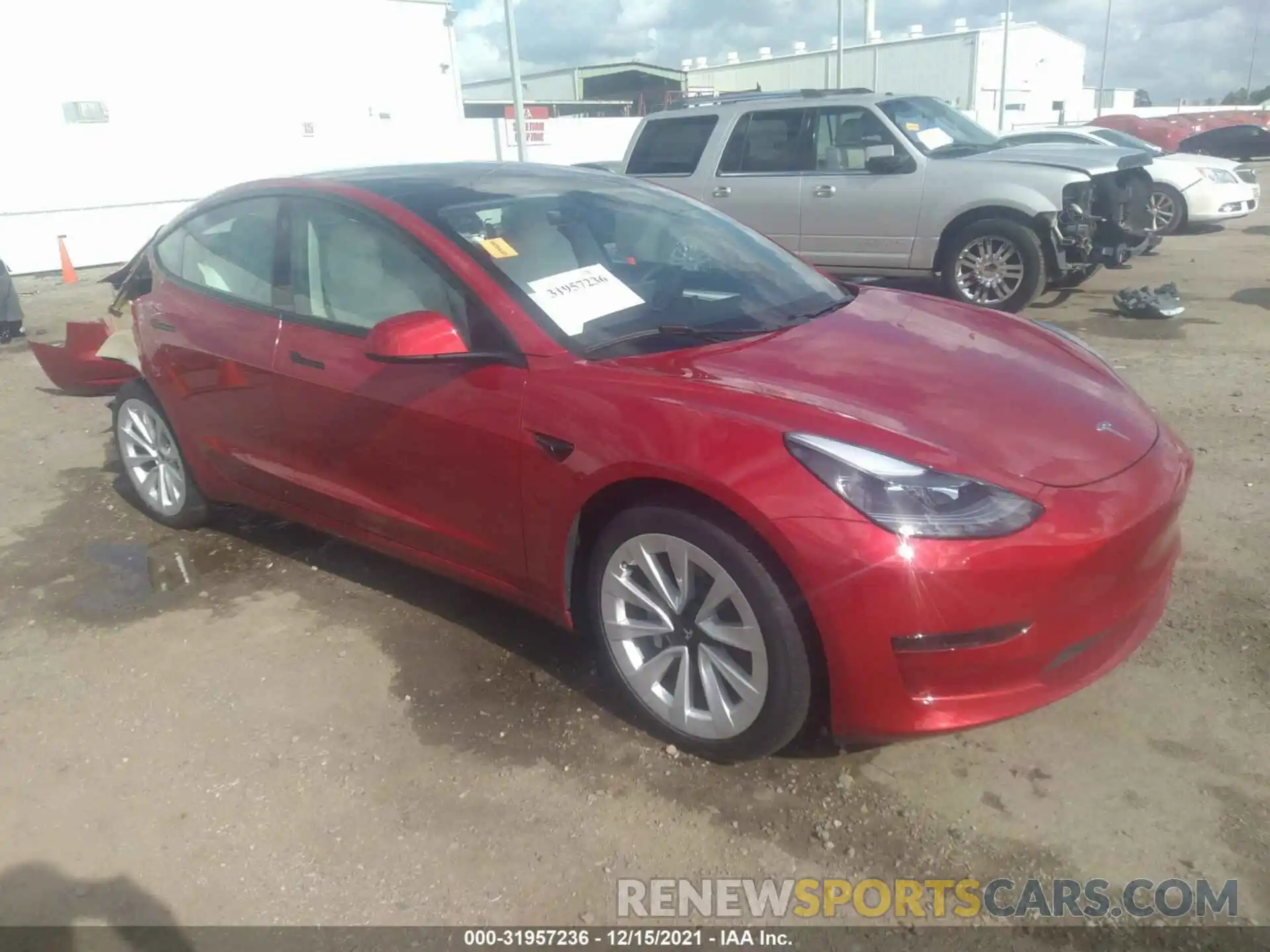 1 Photograph of a damaged car 5YJ3E1EA9MF987646 TESLA MODEL 3 2021