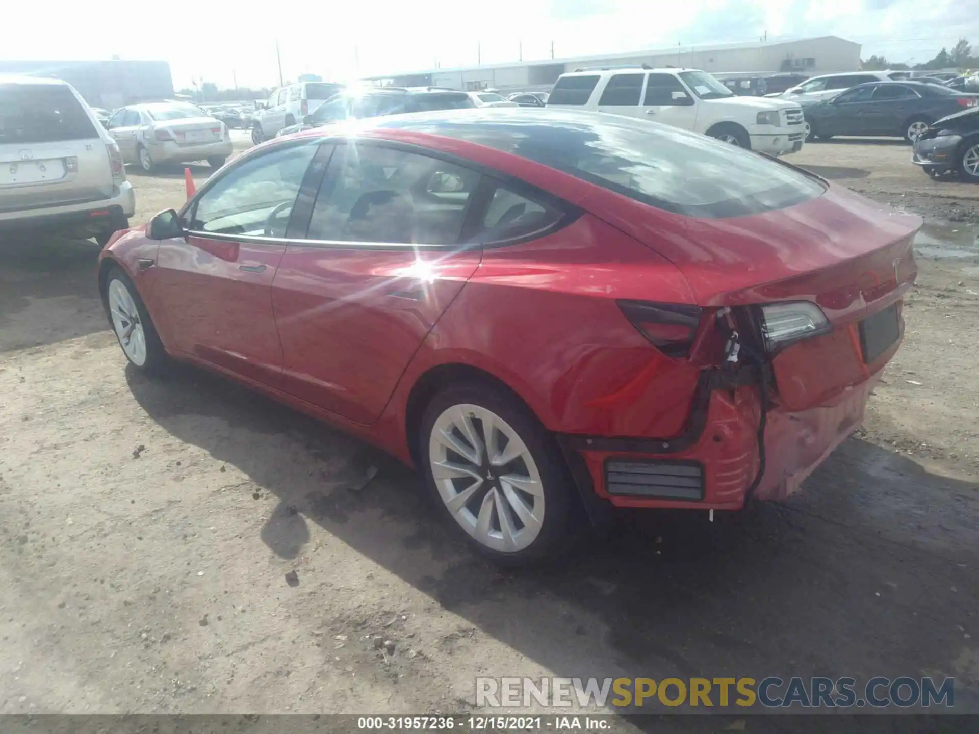 3 Photograph of a damaged car 5YJ3E1EA9MF987646 TESLA MODEL 3 2021