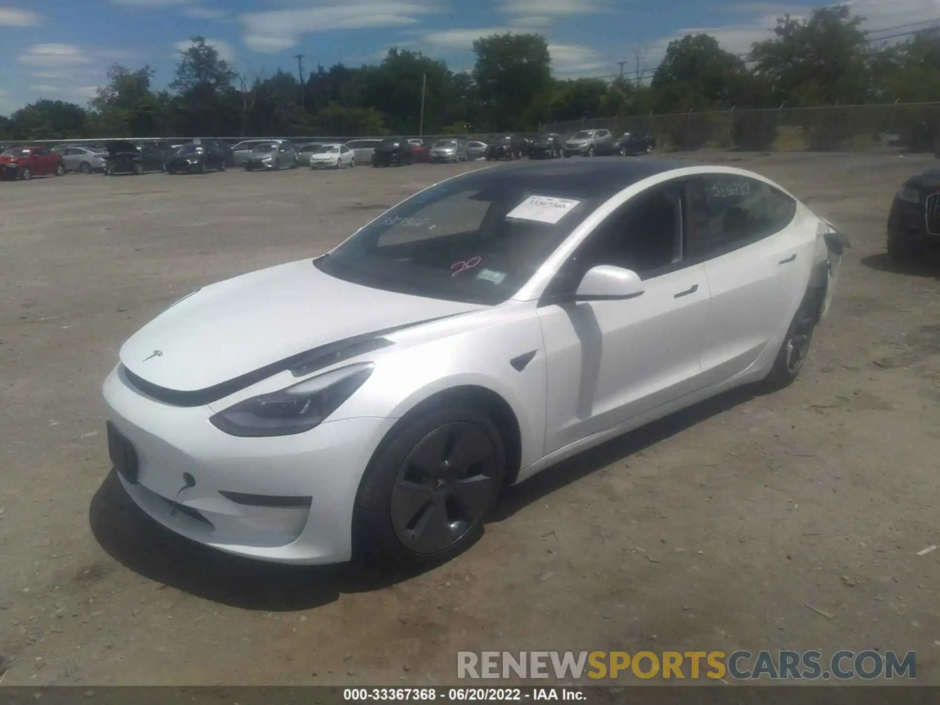 2 Photograph of a damaged car 5YJ3E1EA9MF992068 TESLA MODEL 3 2021