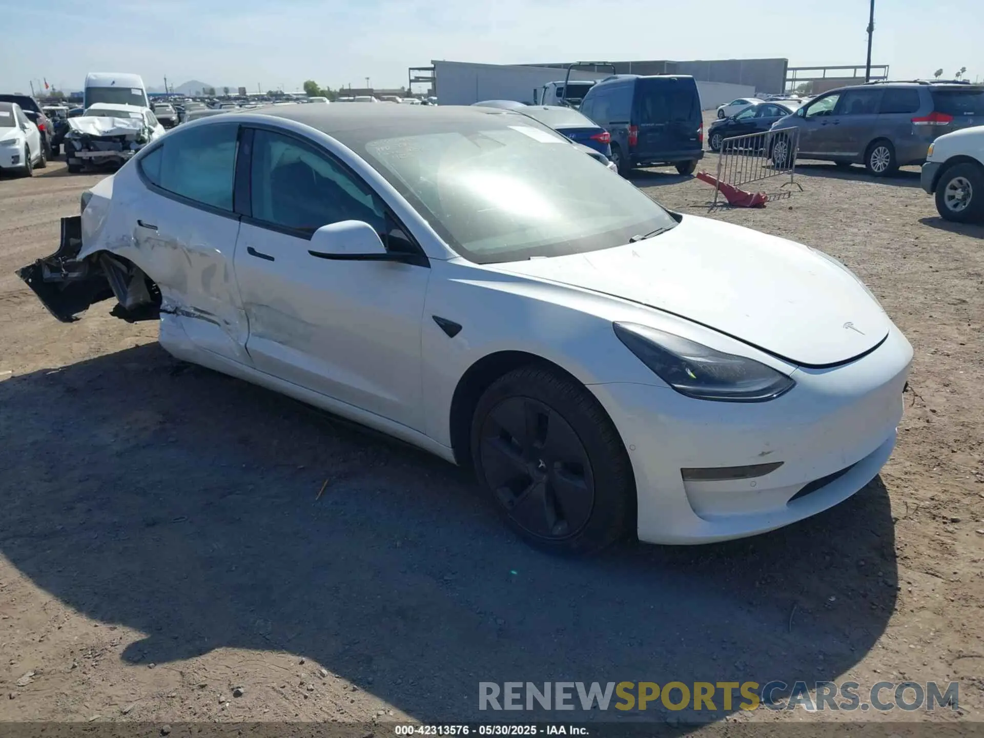 1 Photograph of a damaged car 5YJ3E1EA9MF994855 TESLA MODEL 3 2021