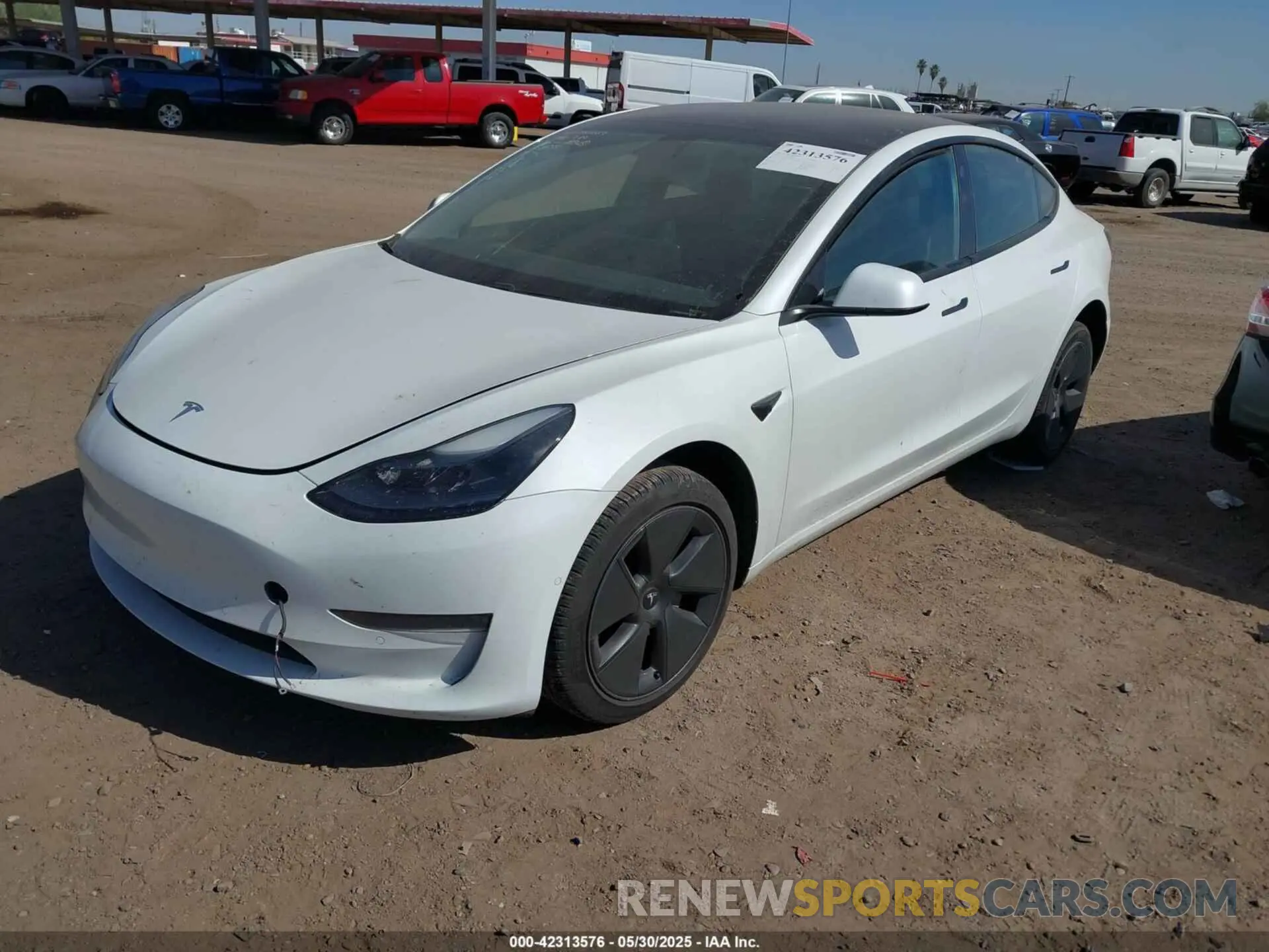 2 Photograph of a damaged car 5YJ3E1EA9MF994855 TESLA MODEL 3 2021
