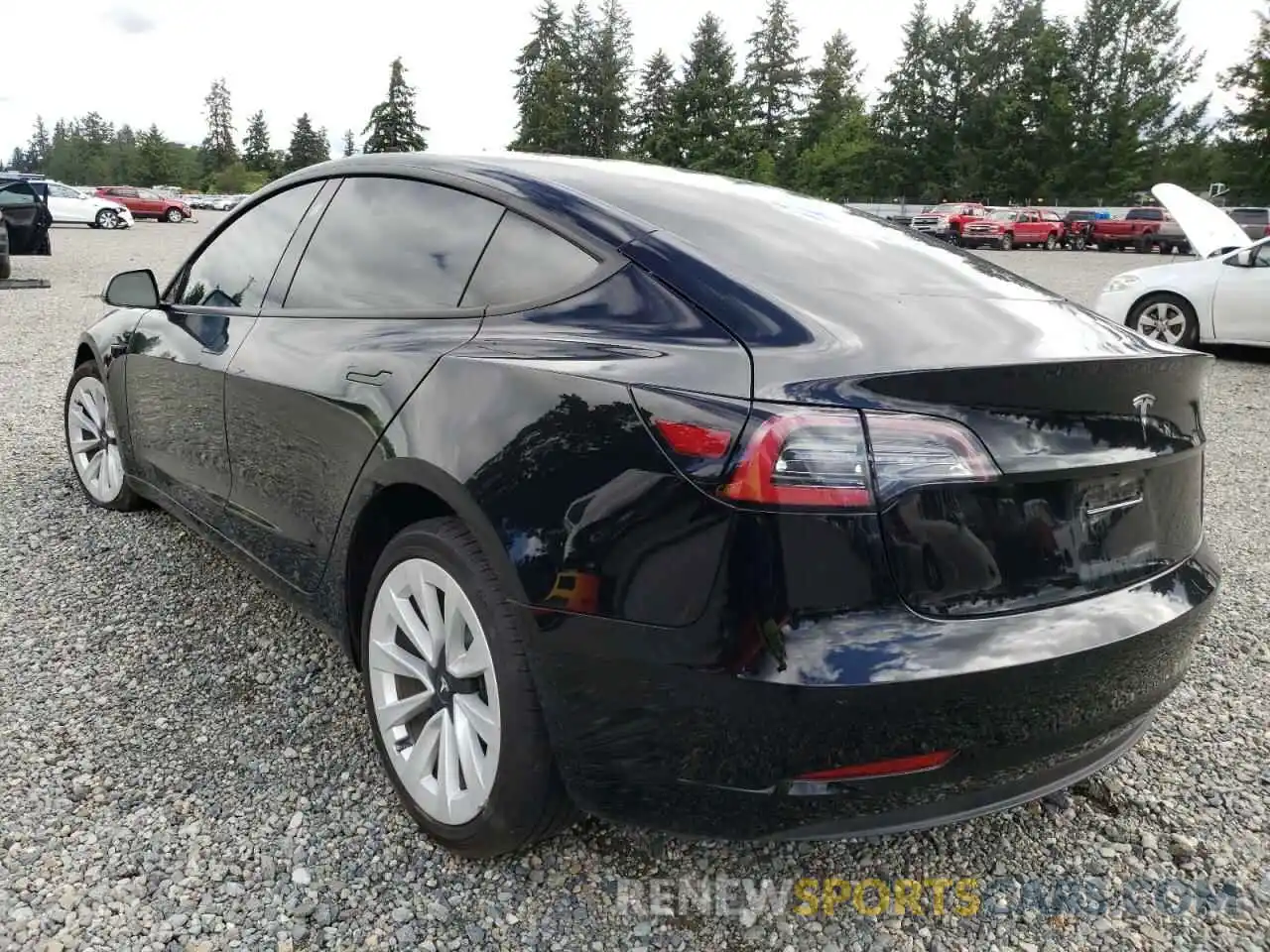 3 Photograph of a damaged car 5YJ3E1EA9MF995990 TESLA MODEL 3 2021