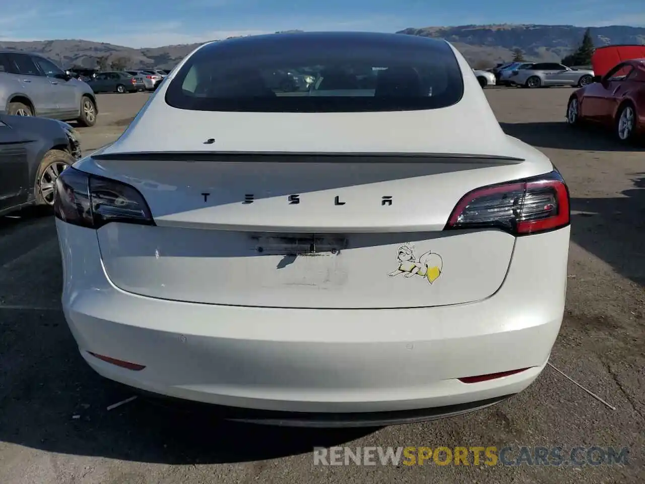 6 Photograph of a damaged car 5YJ3E1EAXMF001346 TESLA MODEL 3 2021