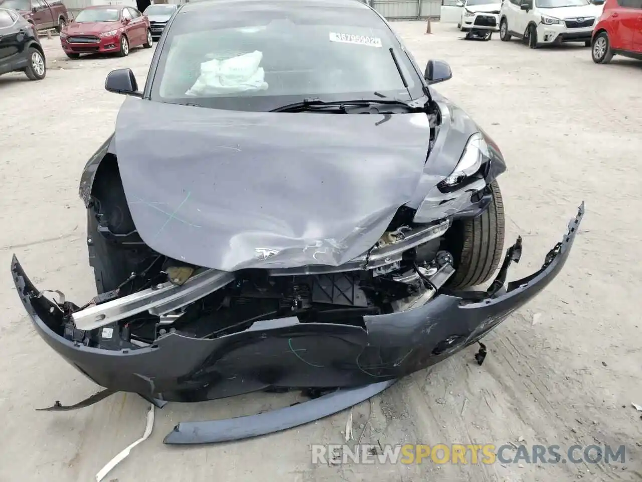 10 Photograph of a damaged car 5YJ3E1EAXMF014579 TESLA MODEL 3 2021