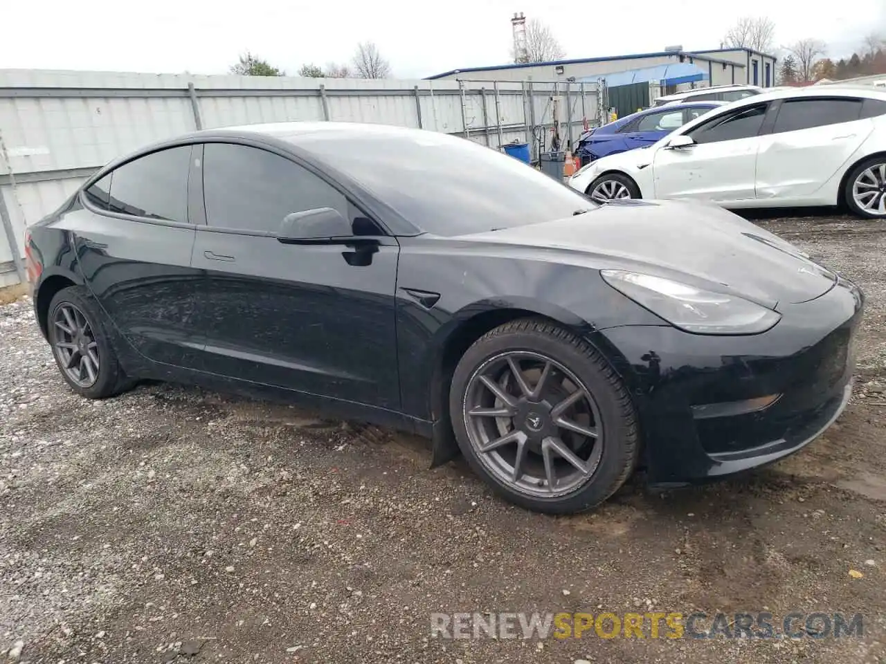 4 Photograph of a damaged car 5YJ3E1EAXMF016073 TESLA MODEL 3 2021