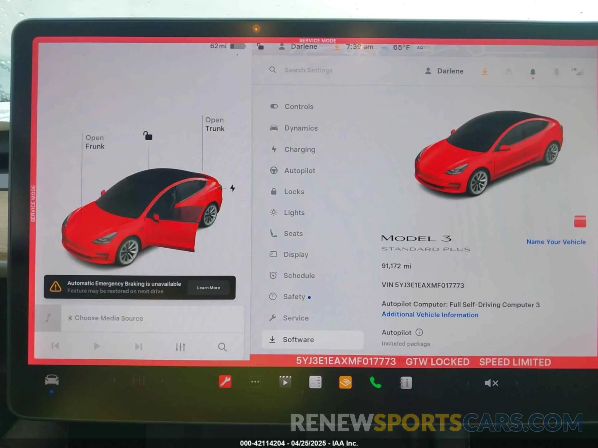 19 Photograph of a damaged car 5YJ3E1EAXMF017773 TESLA MODEL 3 2021
