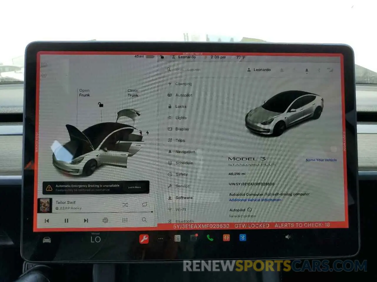 9 Photograph of a damaged car 5YJ3E1EAXMF028630 TESLA MODEL 3 2021